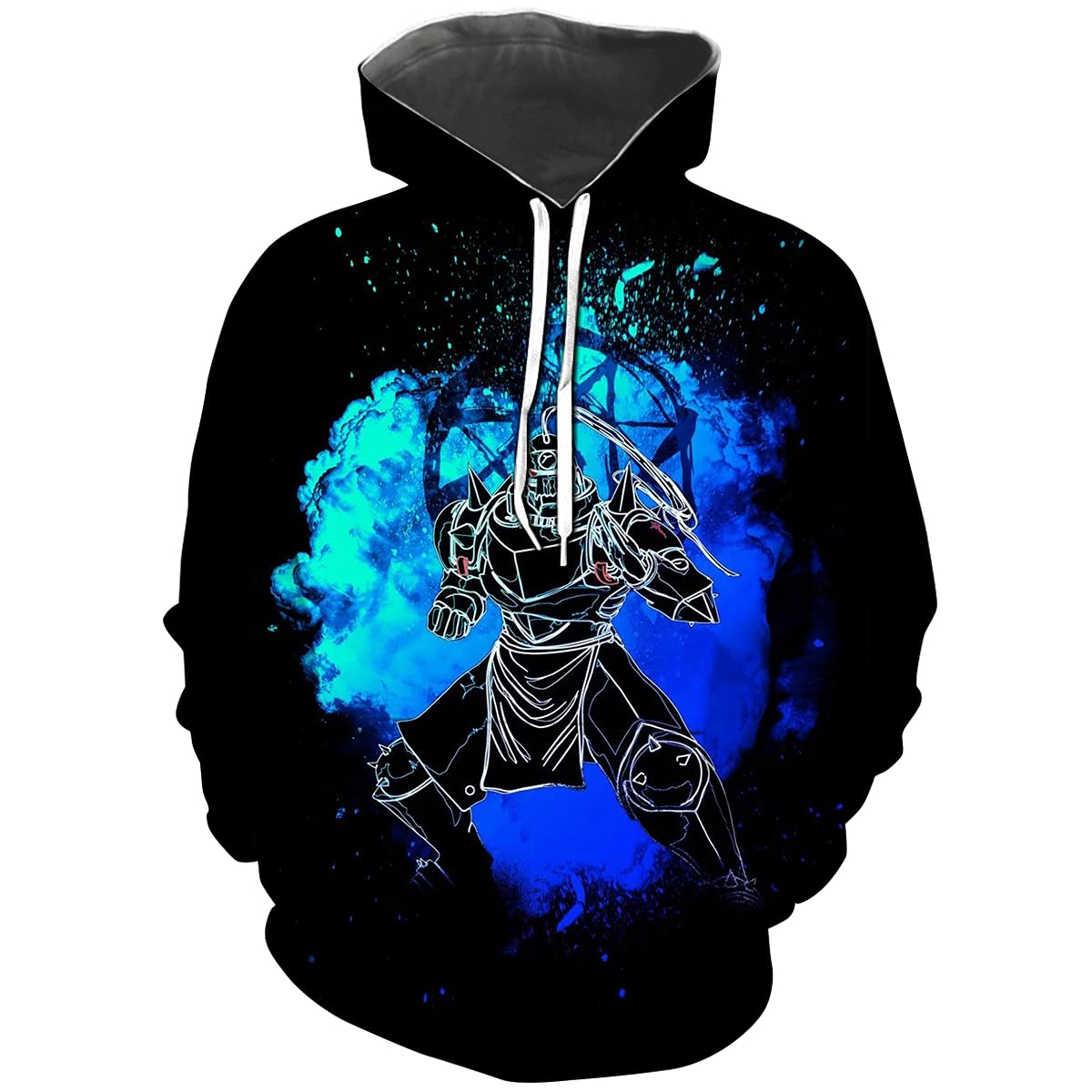 Hisayhe Full Metal Alchemist Anime Cosplay Sweatshirt - Unisex Pullover Hoodie for Anime Fans | Perfect for Conventions, Halloween & Casual Wear