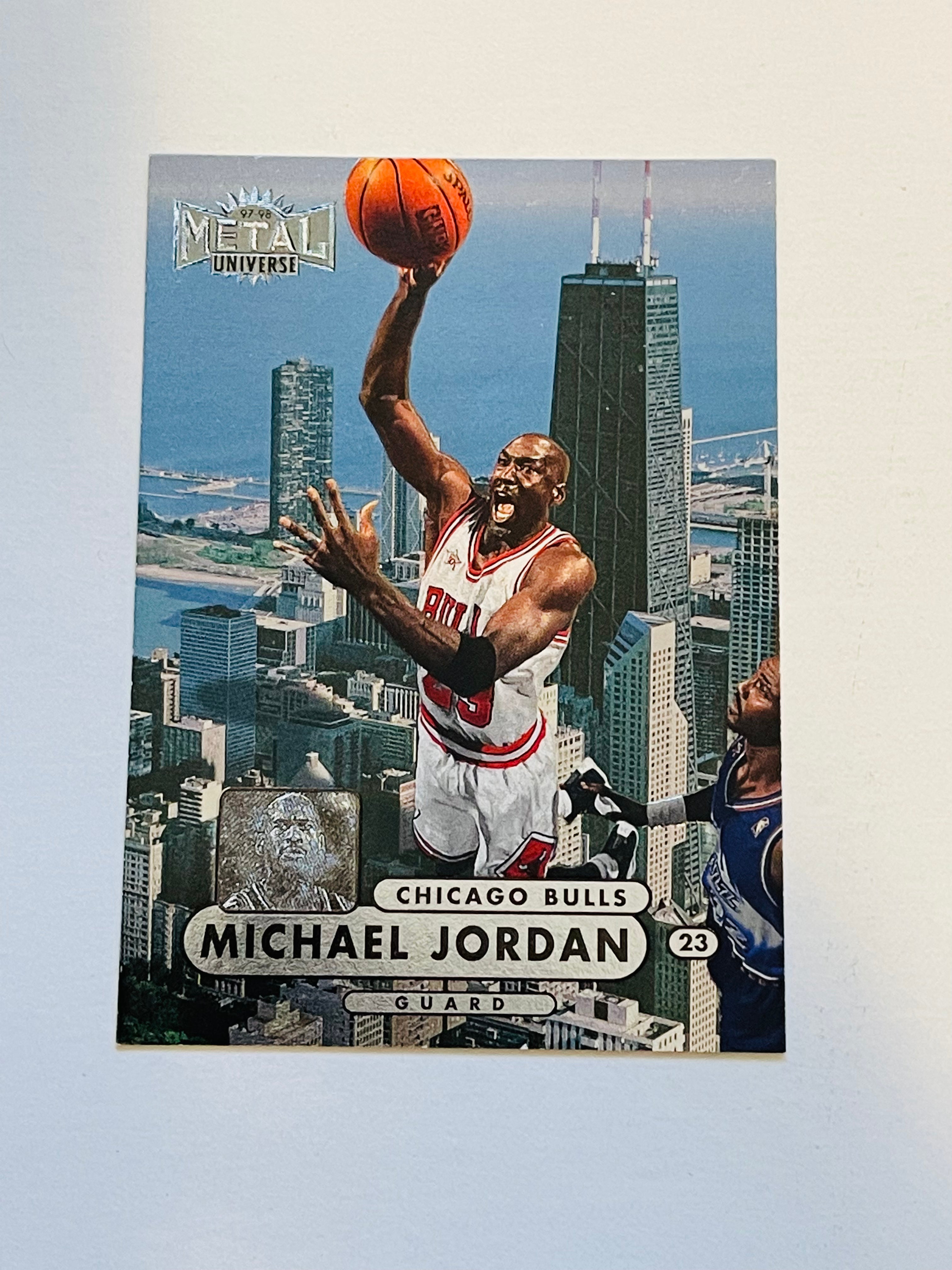 Michael Jordan Fleer Metal Basketball Card - High Grade PSA Certified - Perfect for Collectors & Sports Memorabilia Fans