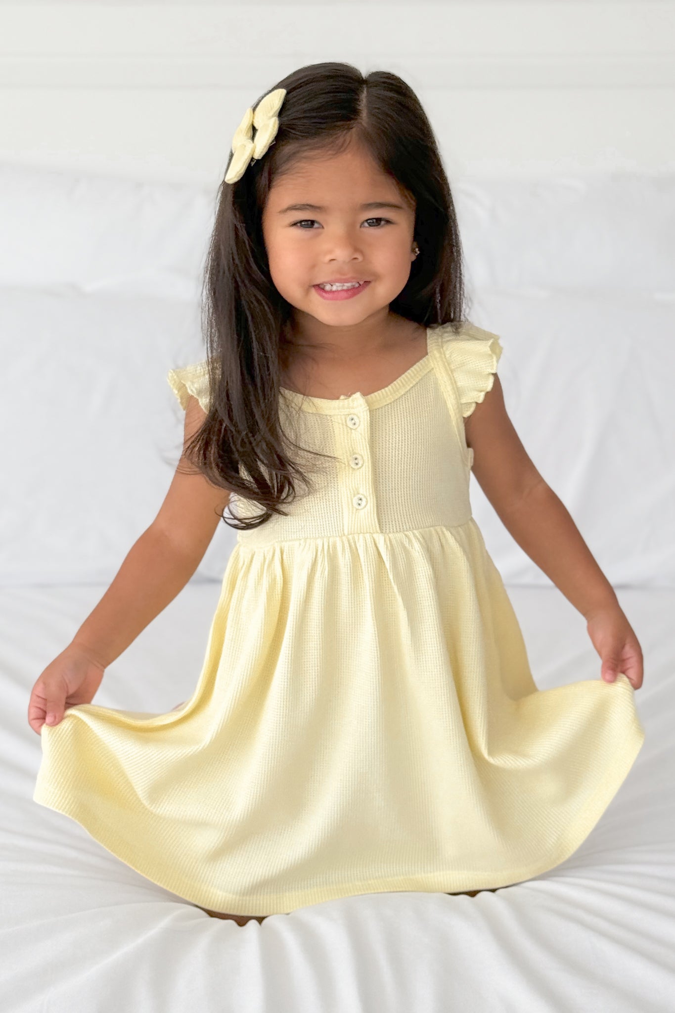 Banana Summer Waffle Dress - Flowy Casual Sundress for Women | Perfect for Beach Vacations, Brunch Dates & Summer Outings
