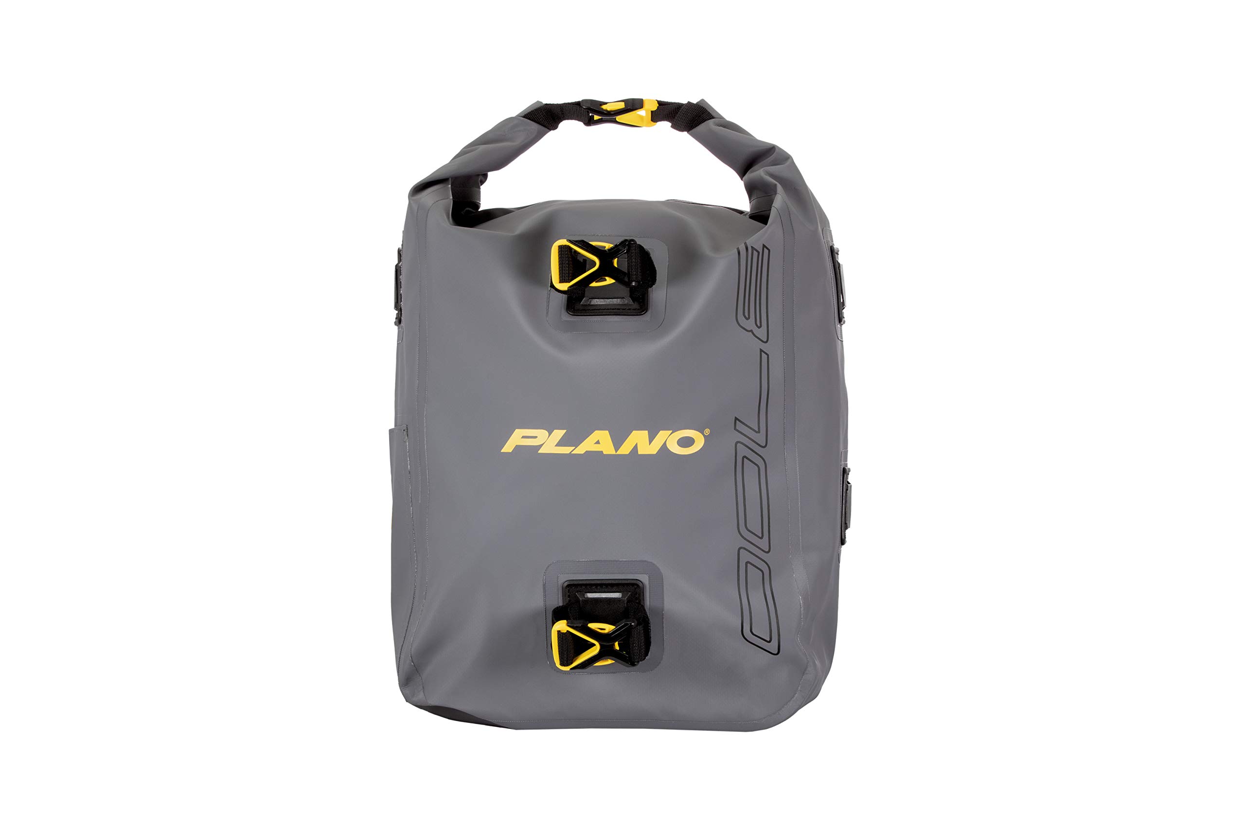 Plano Z-Series Waterproof Fishing Tackle Backpack with 2 Clear 3700 StowAway Boxes - Gray Roll-Top Fishing Gear Backpack for Bass, Trout & Saltwater Fishing | Ideal for Shore Fishing, Kayak & Boat Trips