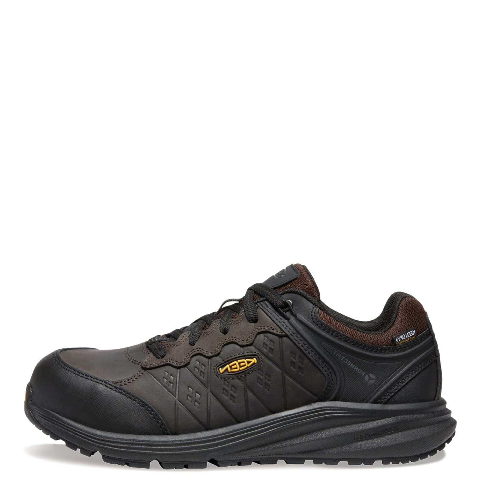 KEEN Utility Men's Vista Energy+ Low Composite Toe Waterproof Leather Industrial Work Shoes - Slip Resistant & Comfortable for Construction, Warehouse & Outdoor Jobs