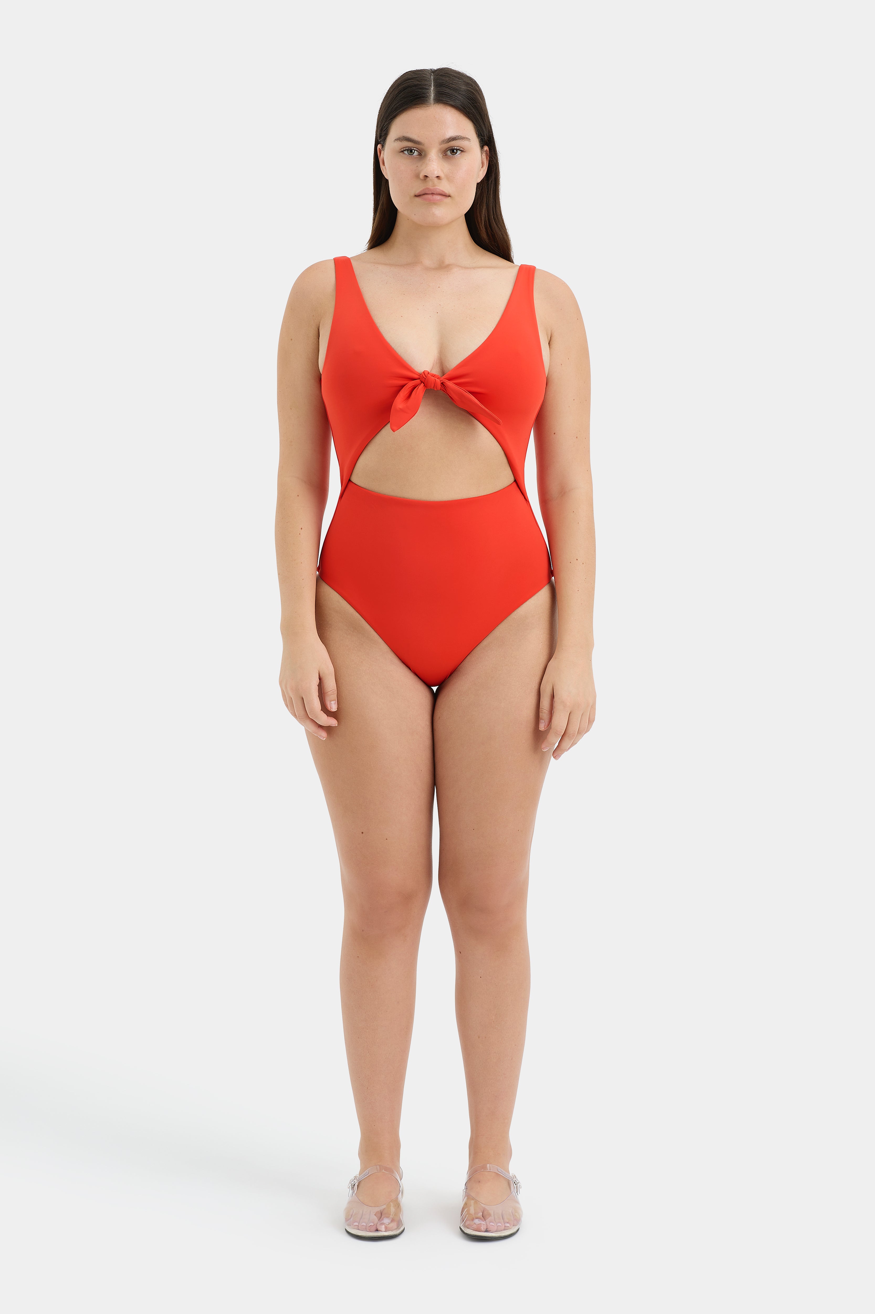 Elegant Clarita Tie One Piece Swimsuit - Stylish One-Shoulder Bathing Suit for Women, Perfect for Beach Vacations, Pool Parties & Summer Getaways