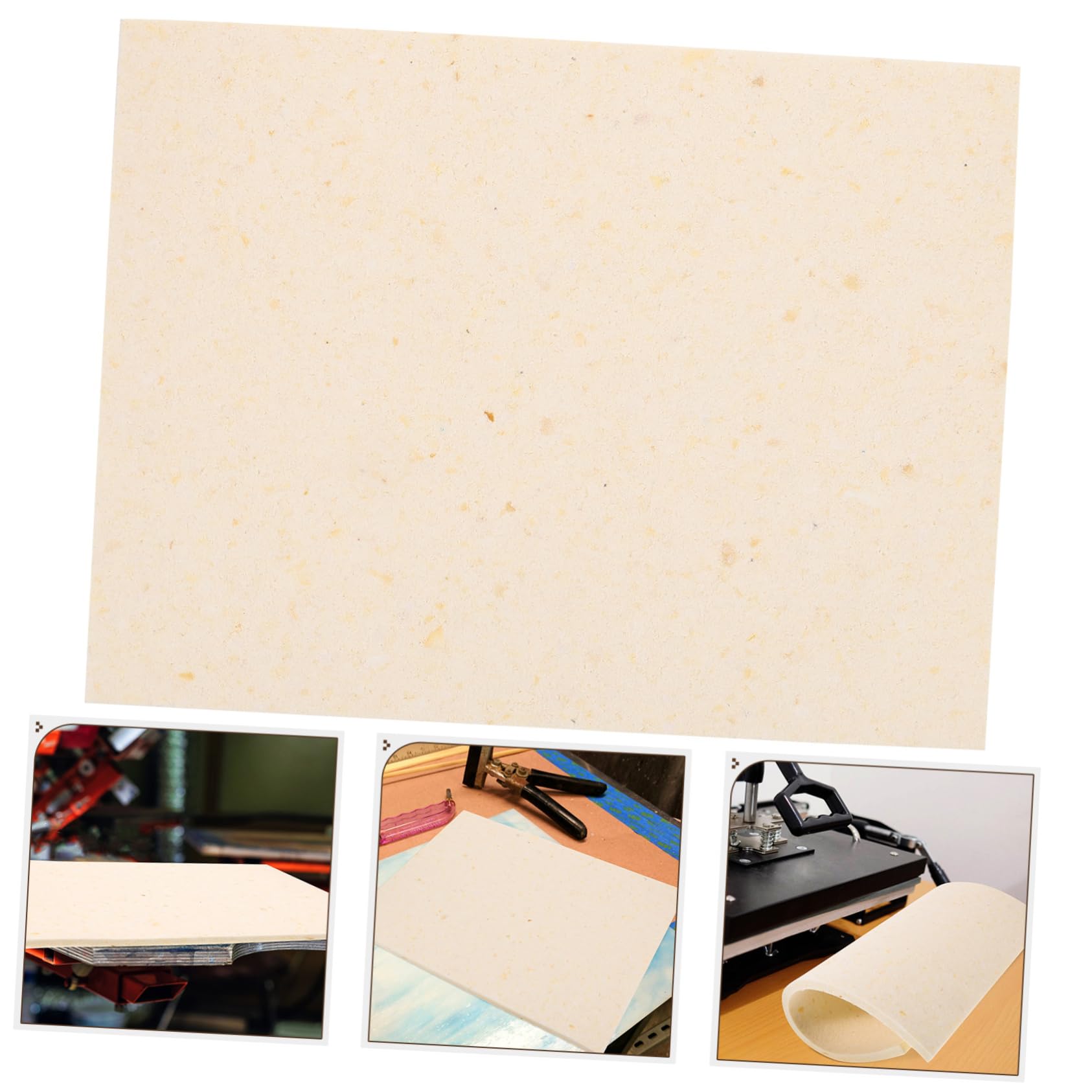 COHEALI Heat Press Mat - 1 Sheet Sublimation Heat Press Machine Sponge Pad for Heat Transfer, Ironing & Crafting - White Insulation Pad for T-Shirts, Mugs & DIY Projects