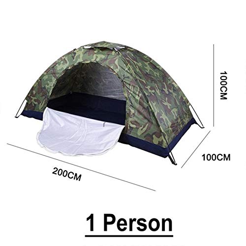 1 Person Portable Outdoor Camping Tent - Lightweight & Waterproof for Hiking, Backpacking & Travel - Perfect for Solo Adventures & Emergency Shelter