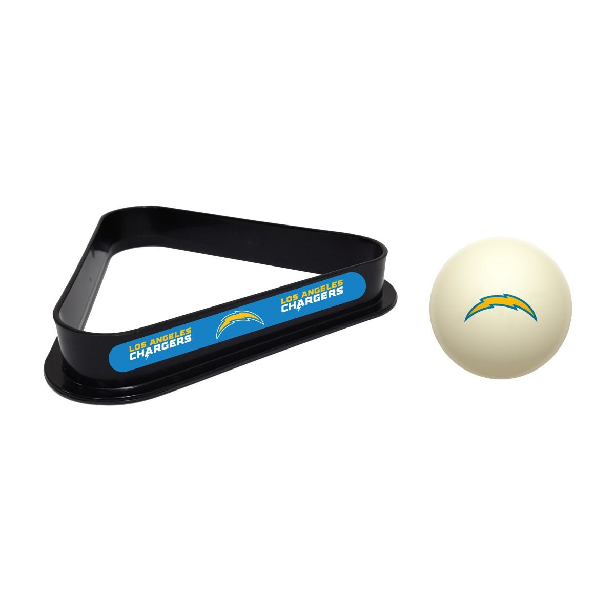 Imperial USA Official NFL Cue Ball & Billiard Rack Set - Perfect for Game Nights, Sports Bars & Pool Halls