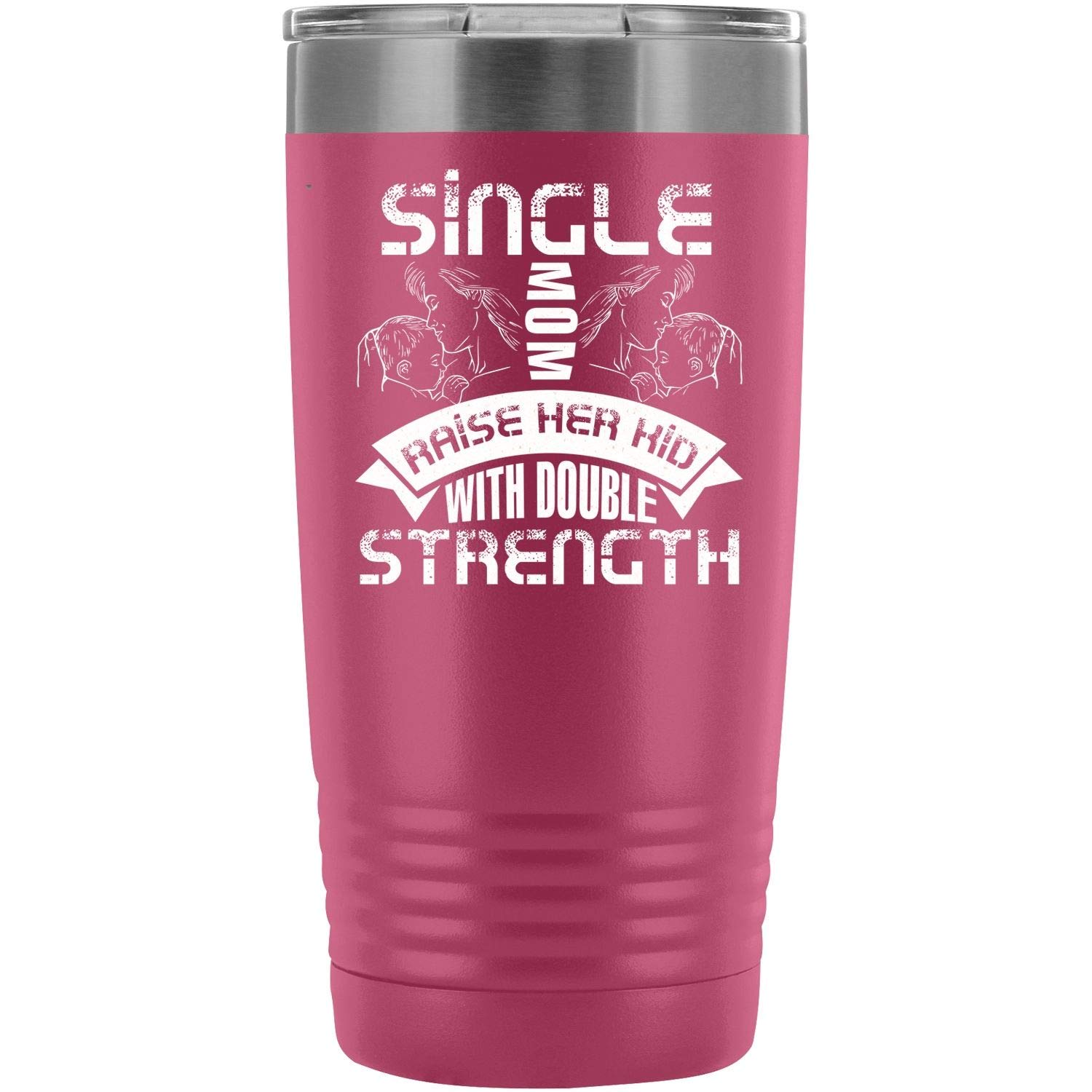 20oz Insulated Tumbler for Coffee - Vacuum Mug with Straw & 2 Lids | Perfect for Travel & Single Moms