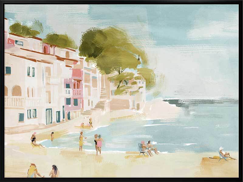 Beautiful Cassis Landscape Canvas Art Print - French Coastal Town Wall Decor for Living Room, Bedroom & Office