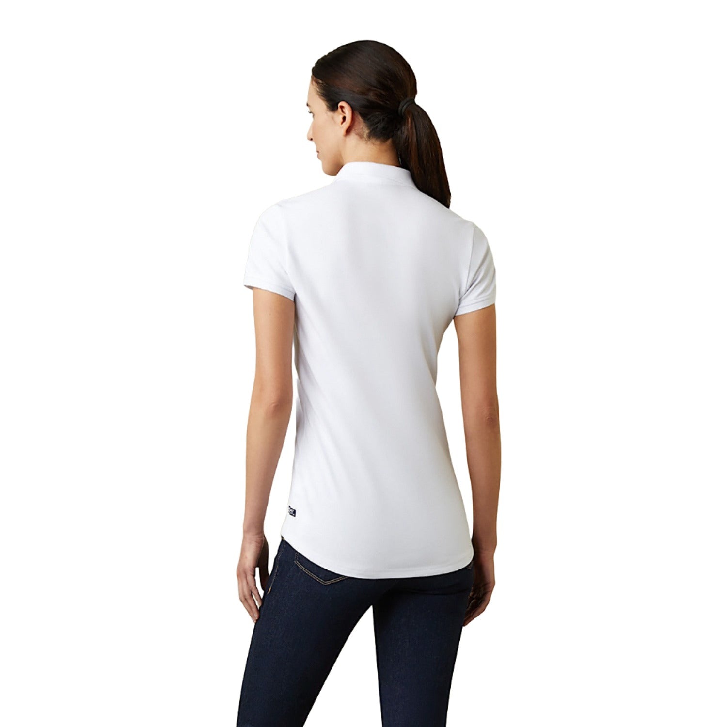 Ariat Women's Prix 2.0 Polo Shirt - White - Breathable Equestrian & Casual Wear for Horse Riding & Everyday Style