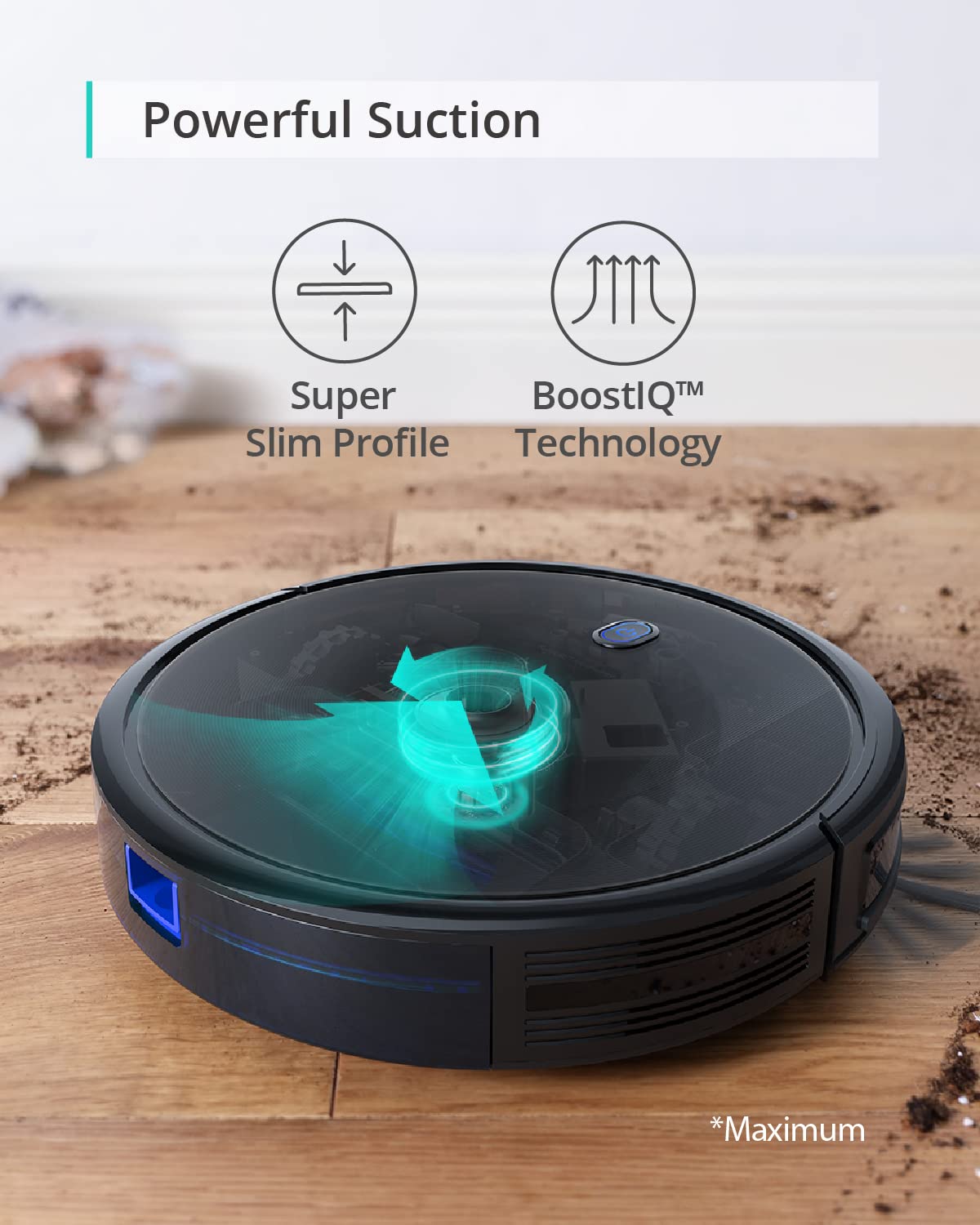 eufy 11S Max Robot Vacuum X10 Pro Omni - Powerful Smart Cleaning for Hardwood Floors & Carpets | Ideal for Pet Hair, Large Homes & Daily Maintenance