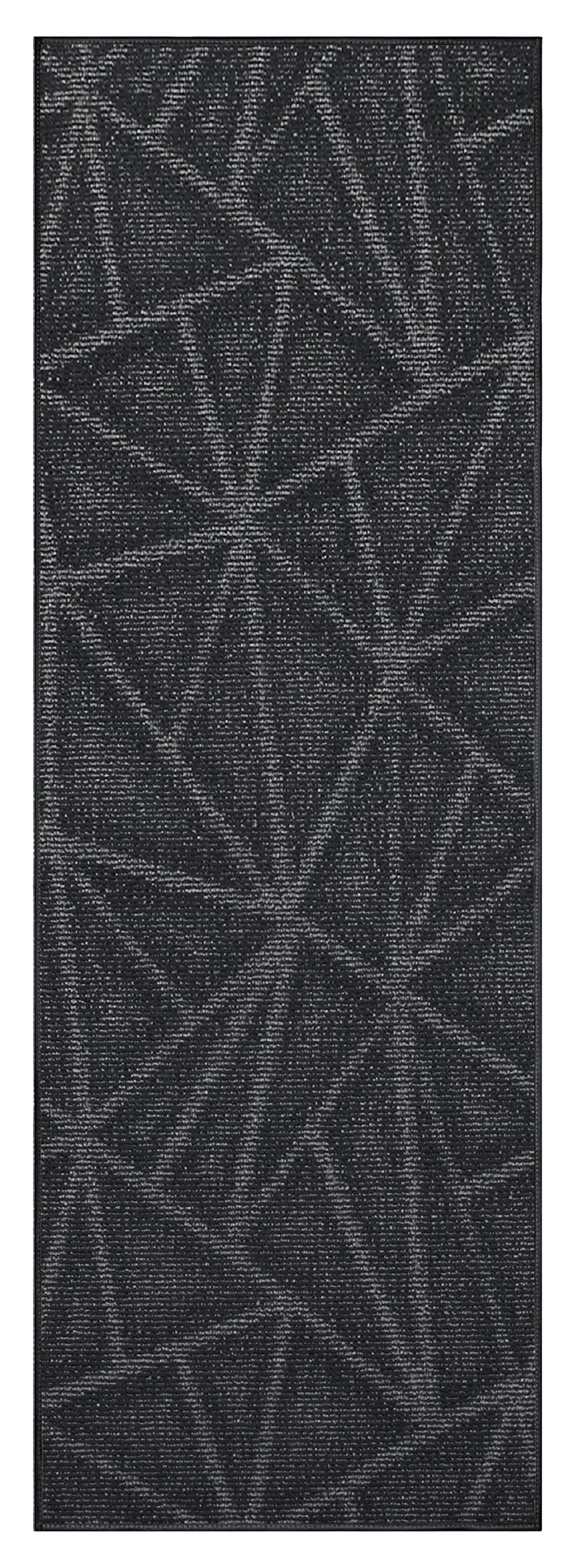 Custom Size Dark Gray 3' x 32' Indoor Outdoor Area Rugs - Non-Slip Ambient Carpet for Patio, Deck, Living Room & Bedroom