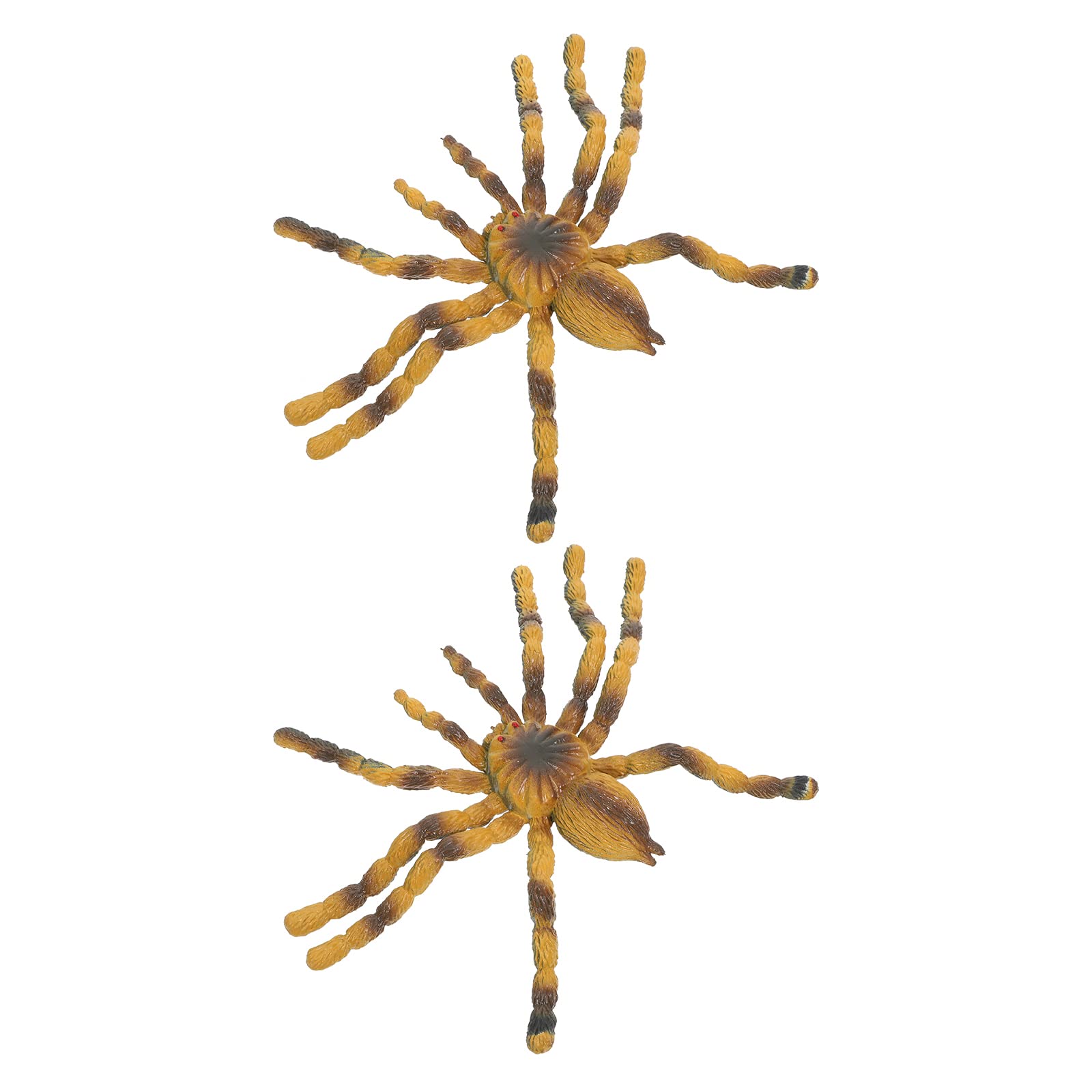 **Vivid 2Pcs Decorative Tarantula Models - Realistic Simulation Spider Toys for Kids | Halloween Decor, Party Favors & Educational Play**