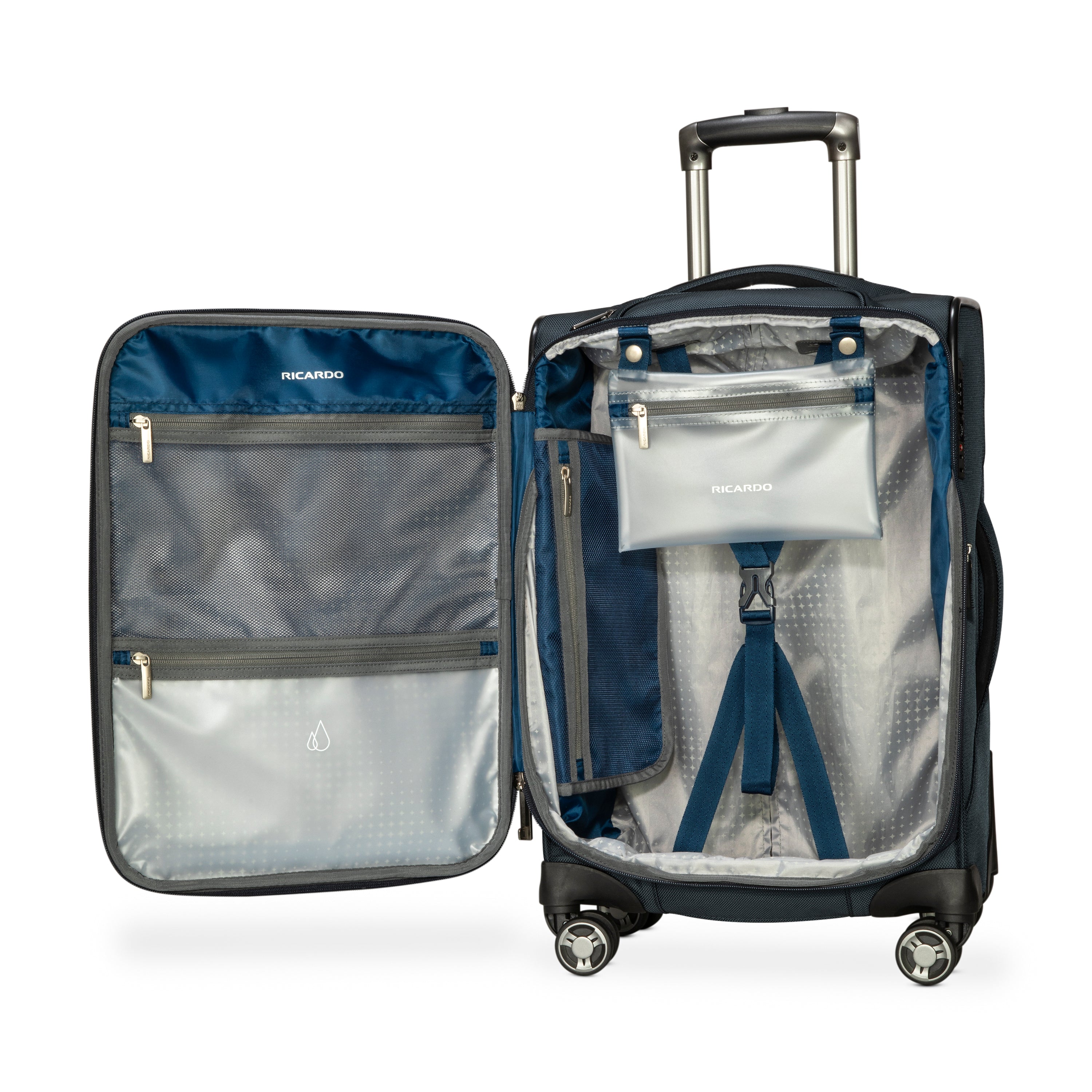 Avalon Softside Expandable Carry-On Spinner Luggage - Lightweight Travel Suitcase for Airplane, Business Trips & Weekend Getaways
