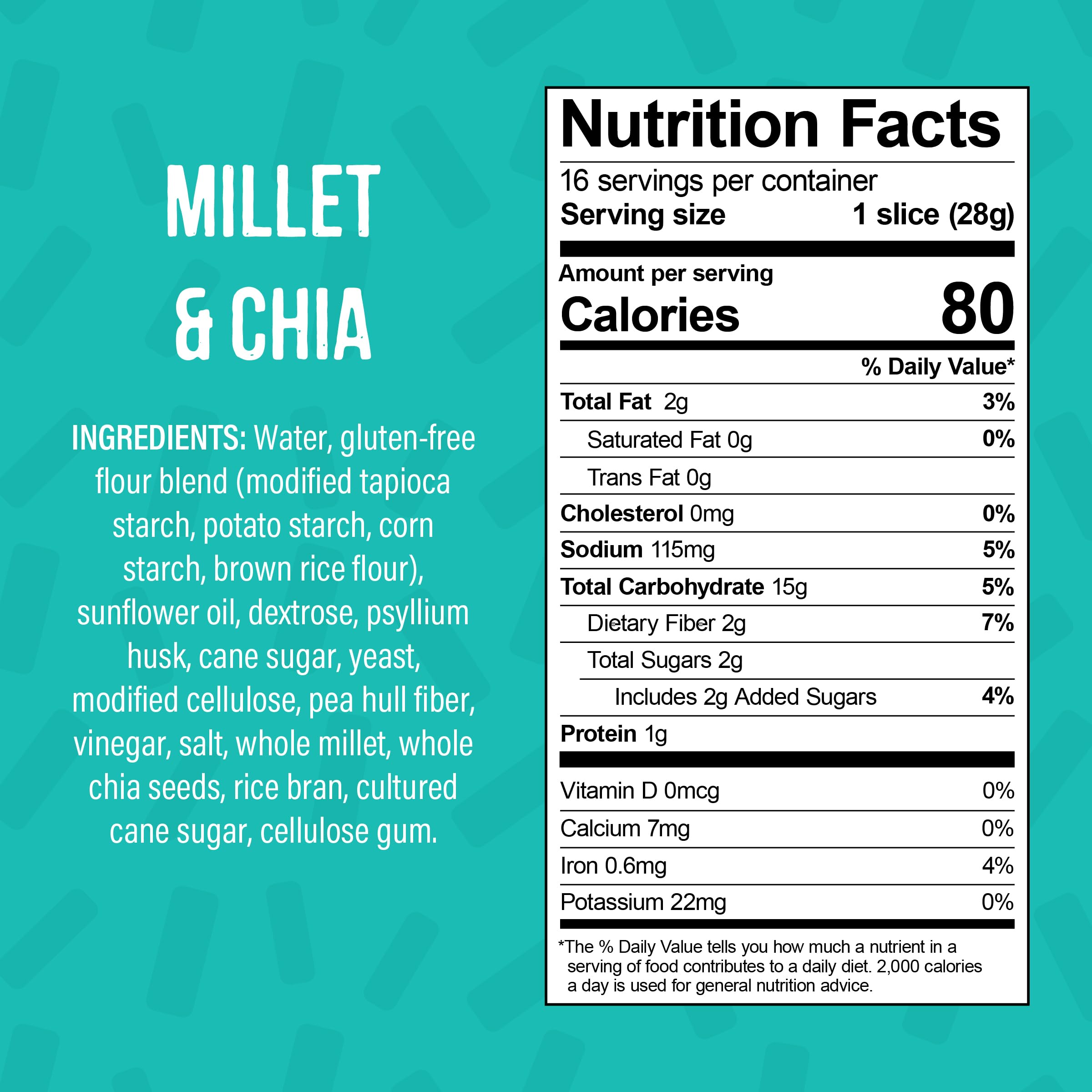 Little Northern Bakehouse Millet & Chia Gluten Free Bread - Non-GMO, Allergy-Friendly Sliced Bread, 4 Pack (16 oz Each) | Perfect for Sandwiches, Toast & Healthy Breakfast