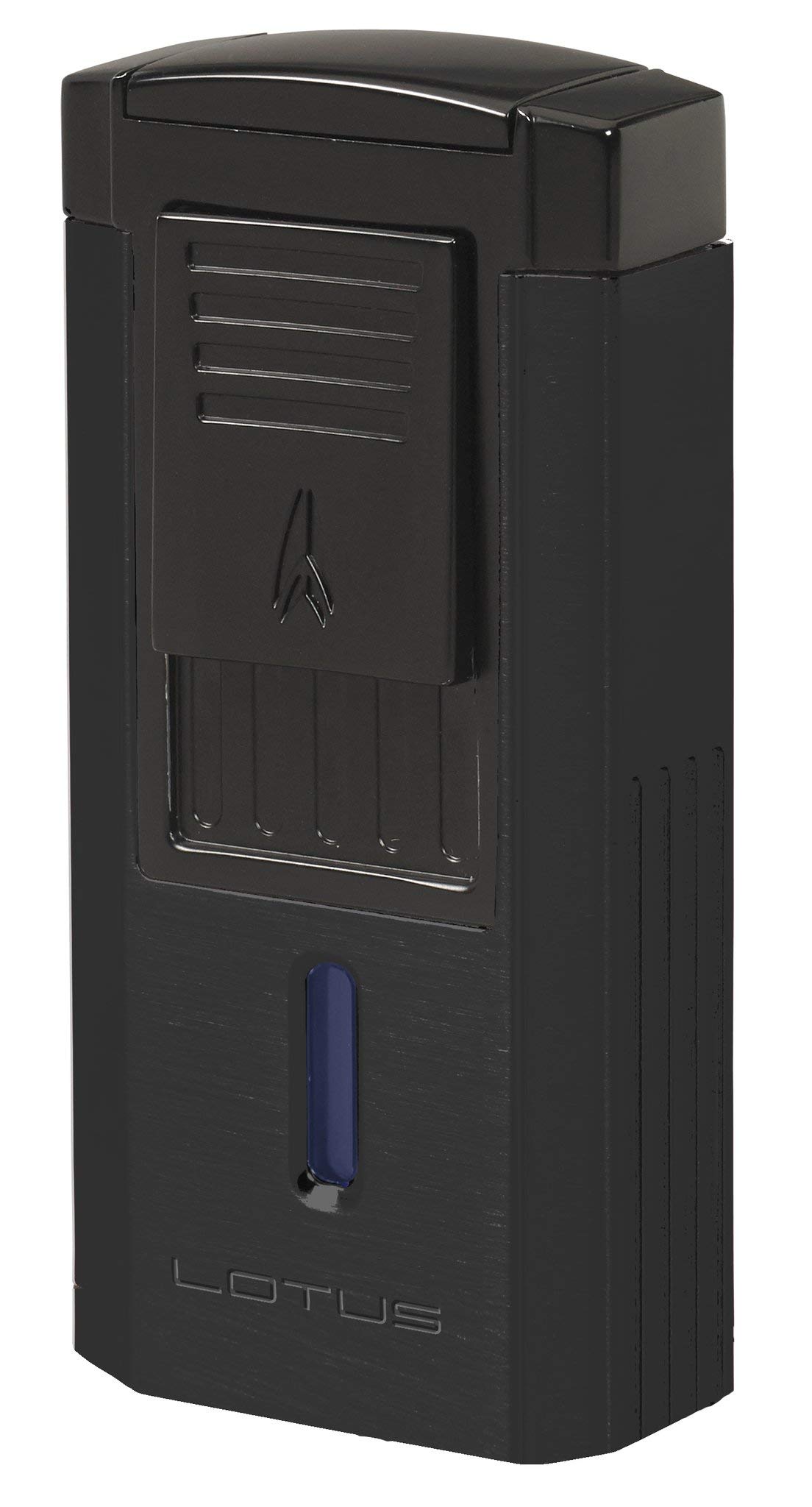 Premium Lotus Duke V-Cutter & Jet Flame Lighter Set - Black | Perfect for Cigars, Cigarettes & Outdoor Use | Durable & Stylish Accessory for Smoking Enthusiasts