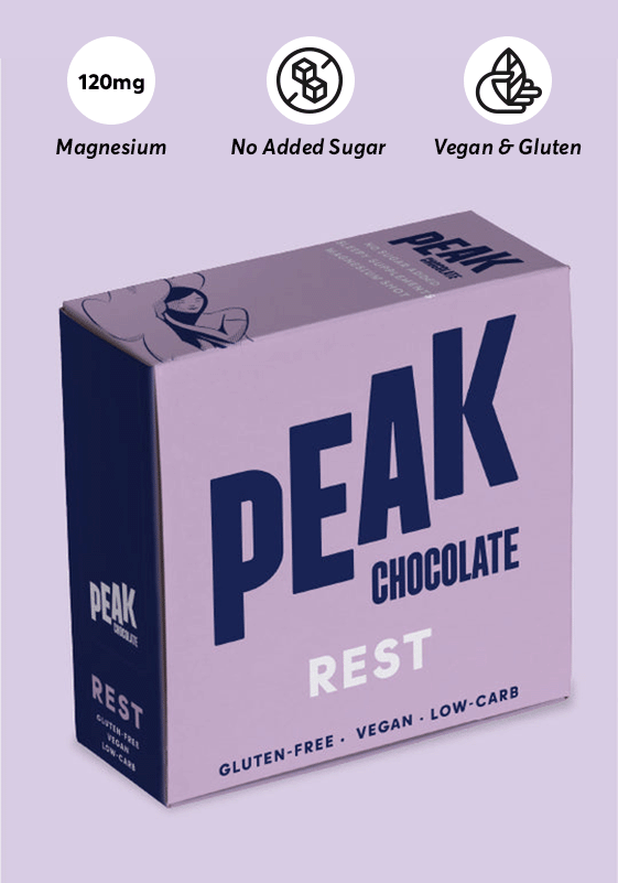 Peak Rest (OG) Chocolate - Premium Dark Chocolate for Relaxation & Sleep Support - Perfect for Nighttime, Stress Relief & Healthy Indulgence