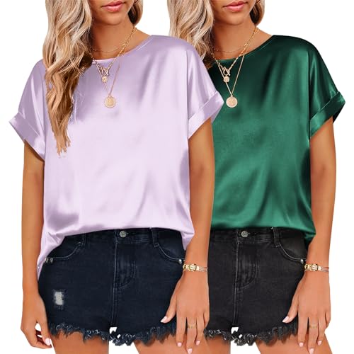 2pcs Green+light Purple