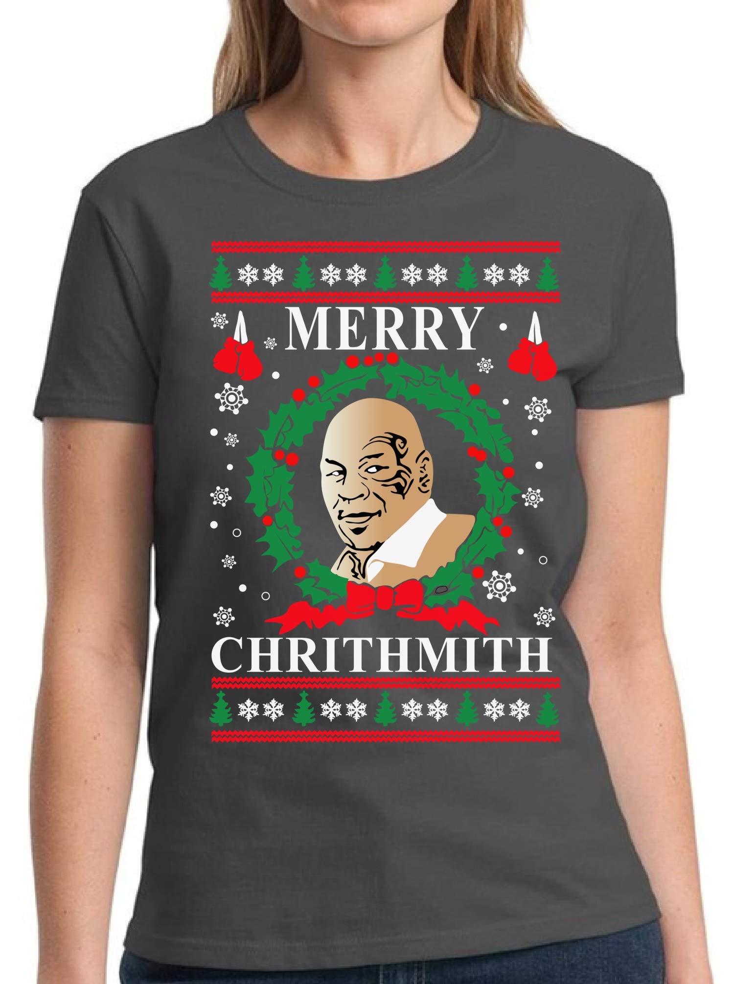Funny Ugly Christmas Shirts for Women - Mike Tyson Holiday T-Shirt | Perfect for Christmas Parties & Family Gatherings