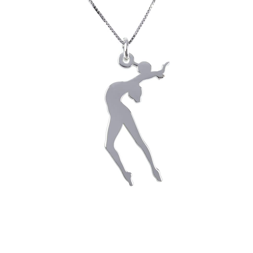 925 Silver Minimalist Rhythmic Gymnastics Jewelry Set - Elegant Birthday Gift for Girls & Women - Perfect for Dance Performances, Fitness Training & Special Occasions