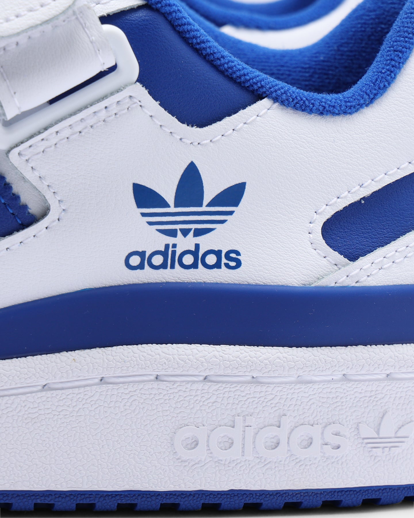 Adidas Men's Forum Low Sneakers - Cloud White / Royal Blue - Casual & Streetwear Shoes for Men | Perfect for Everyday Wear, Gym, and Urban Fashion