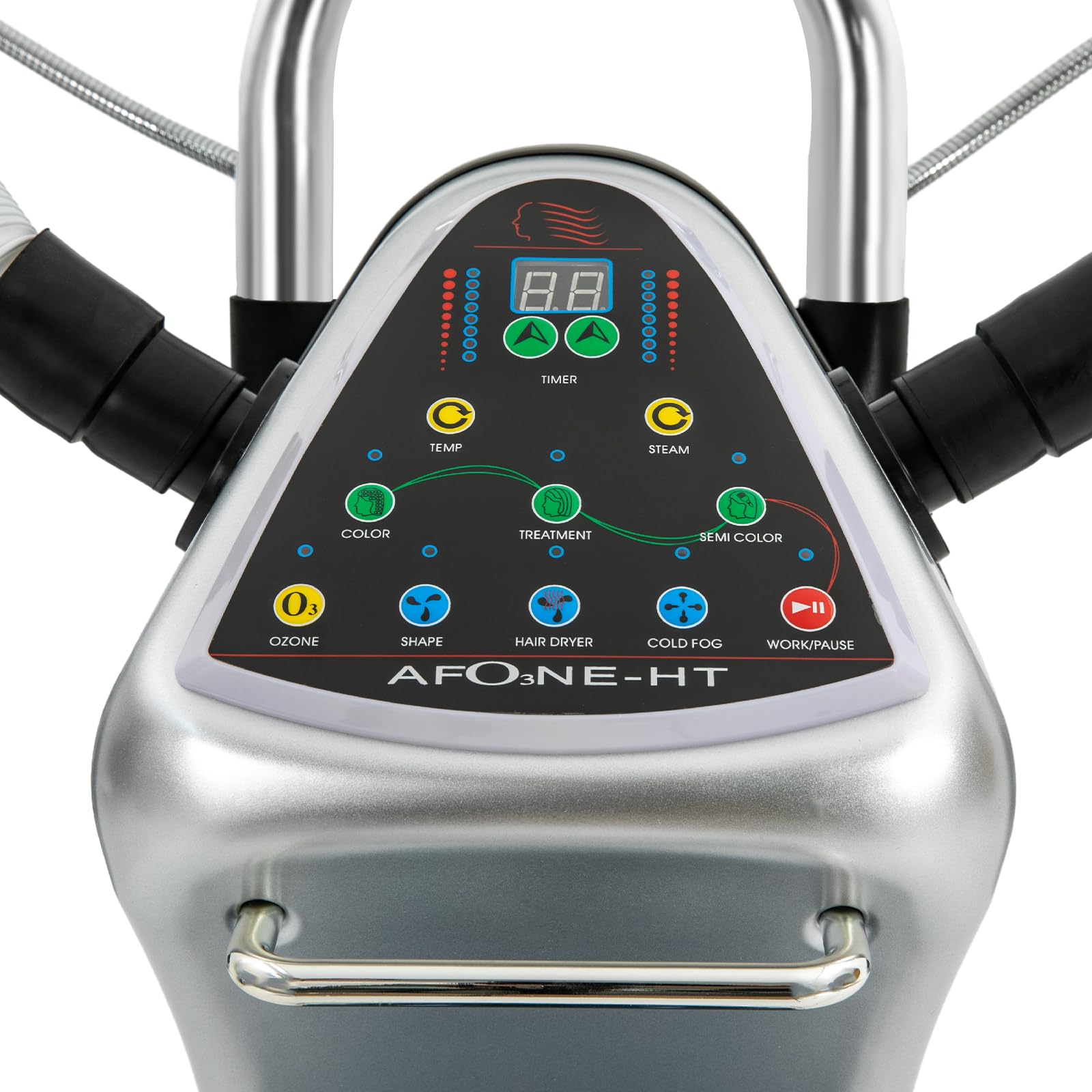 7 in 1 Professional Salon Stand Hair Steamer - 650W Hooded Hair Dryer with Wheels - Multifunctional Hair Color Processor & Treatment Machine for Salon & SPA - Perfect for Deep Conditioning, Keratin Treatments & Scalp Therapy