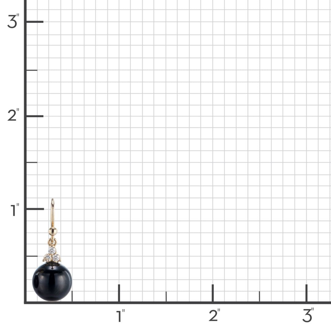 Black Jade & Diamond Madison Drop Earrings – Elegant Dangle Earrings for Women, Perfect for Weddings, Parties & Evening Events