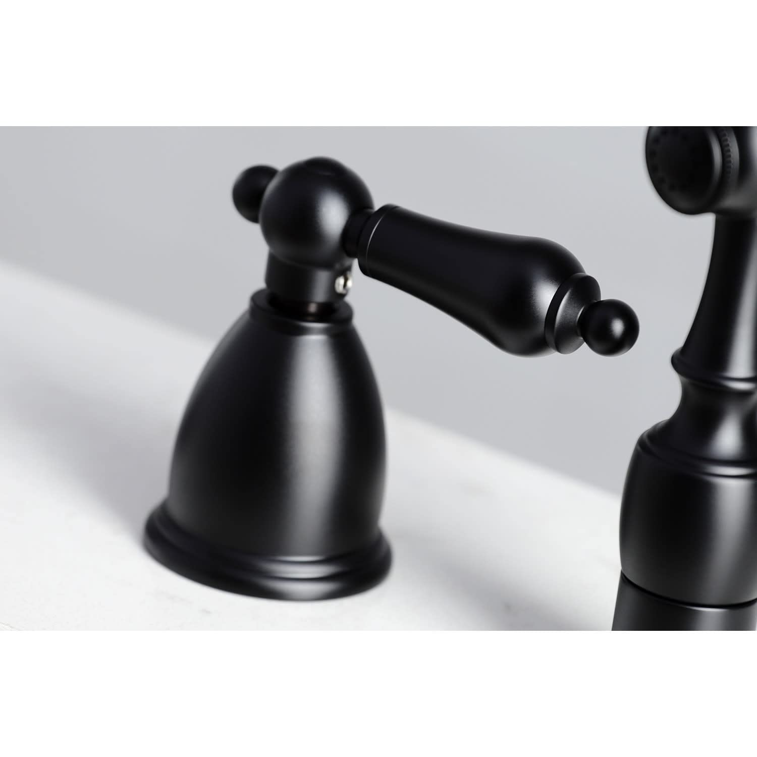 Kingston Brass KB1795ALBS Heritage 8-Inch Centerset Kitchen Faucet in Oil Rubbed Bronze - Durable & Stylish for Modern Farmhouse & Traditional Kitchens