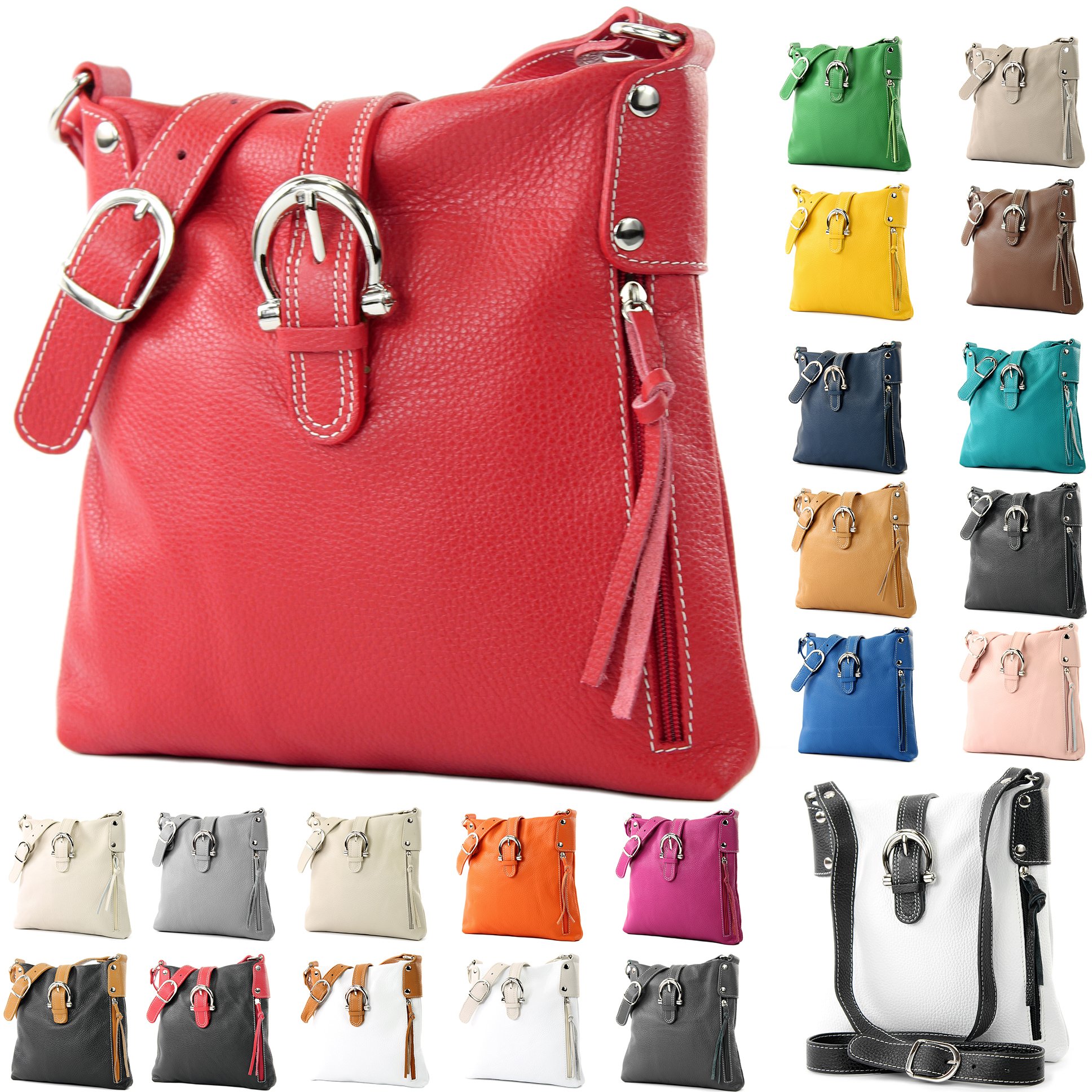 Italian Genuine Leather Handbag for Women - Stylish Shoulder Bag & City Purse - Perfect for Work, Travel & Everyday Use