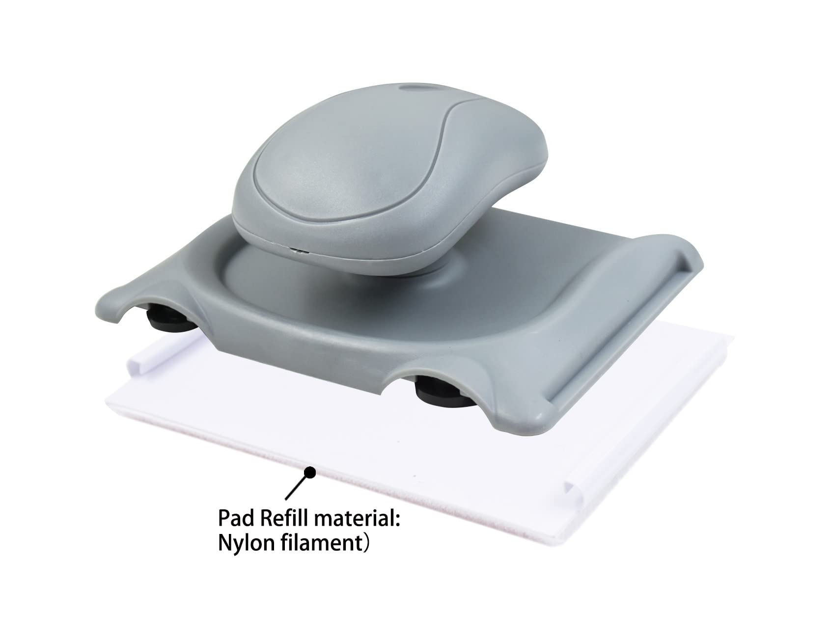 ROLLINGDOG 4 Inch Paint Pad Set with 2 Refill Pads - Professional Wall & Ceiling Edging Tool for Smooth Paint Application - Perfect for Interior Walls, Windows, and Trim Cutting in Projects