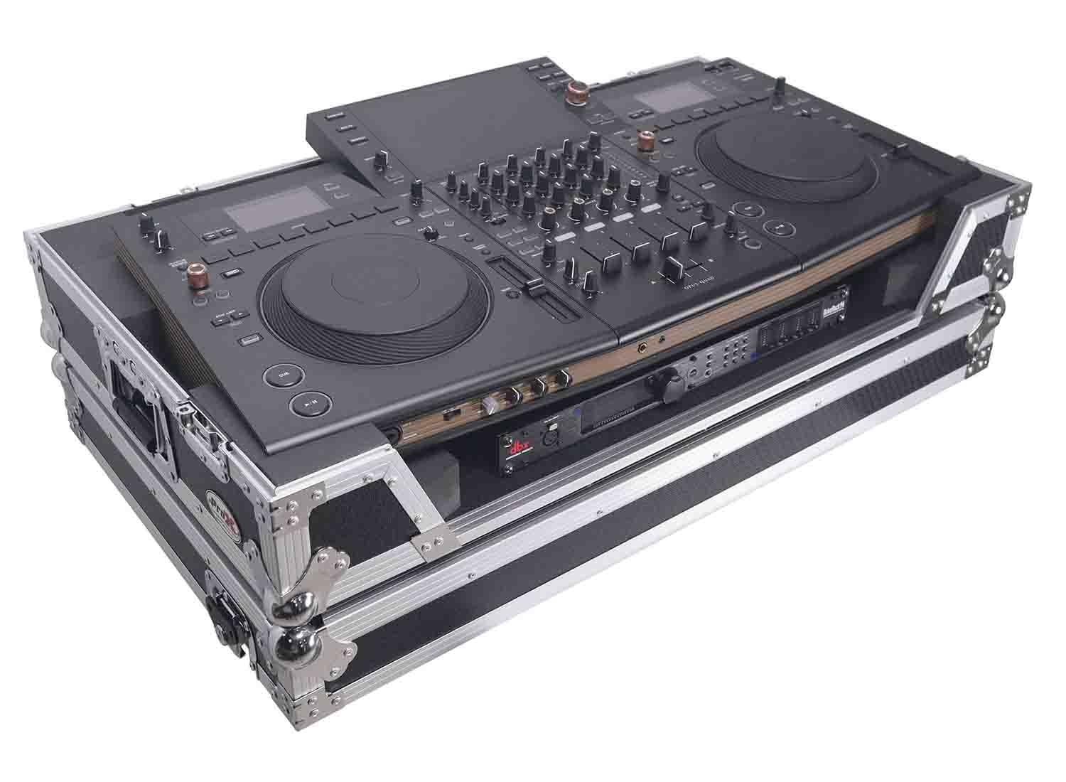 ProX XS-OPUSQUADW ATA Flight Case for Pioneer Opus Quad DJ Controller - Heavy Duty Road Case with 1U Rack Space & Wheels | Perfect for Touring DJs & Mobile Performances