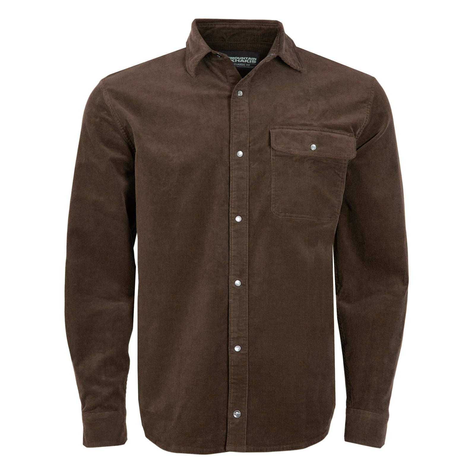 Waylon Cord Chore Shirt for Men - Durable Cotton Work Shirt with Button Front & Chest Pockets - Perfect for Outdoor Work, Casual Wear & Farm Chores