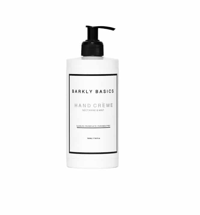 BARKLY BASICS Nectarine & Mint Hand Cream – 500ml Moisturizing Lotion for Dry Skin – Perfect for Office, Travel & Daily Hydration