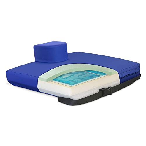 NYOrtho APEX CORE Pommel Gel-Foam Cushion 18x18x3 Inch - Premium USA-Made Orthopedic Seat Cushion for Horseback Riding, Wheelchair & Office Chair Comfort