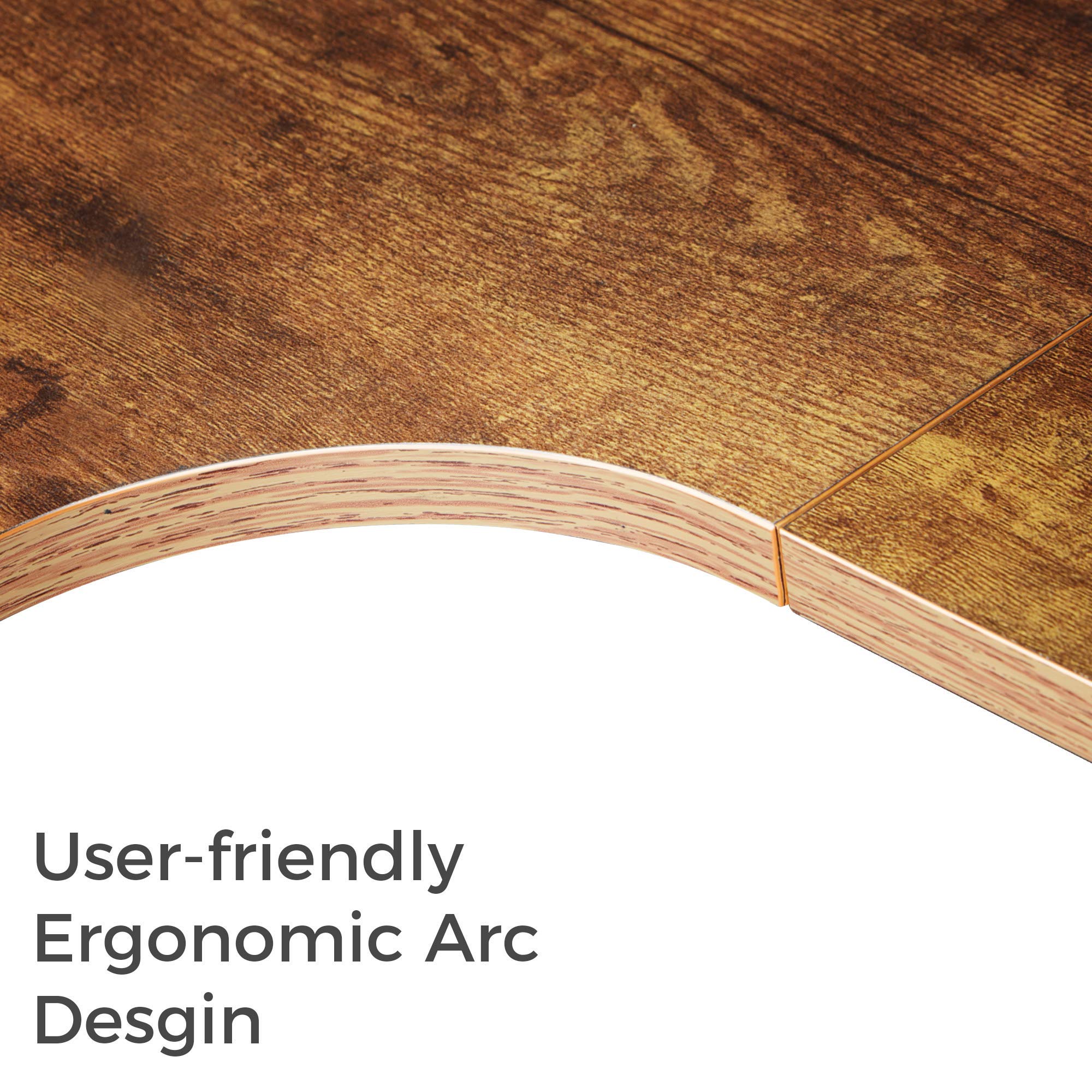 EUREKA ERGONOMIC 61 Inch L-Shaped Computer Corner Desk for Home Office, Gaming & Study - Space Saving Design with Mouse Pad, Easy Assembly (Left Side, Brown) - Perfect for Small Spaces & Multi-Monitor Setups