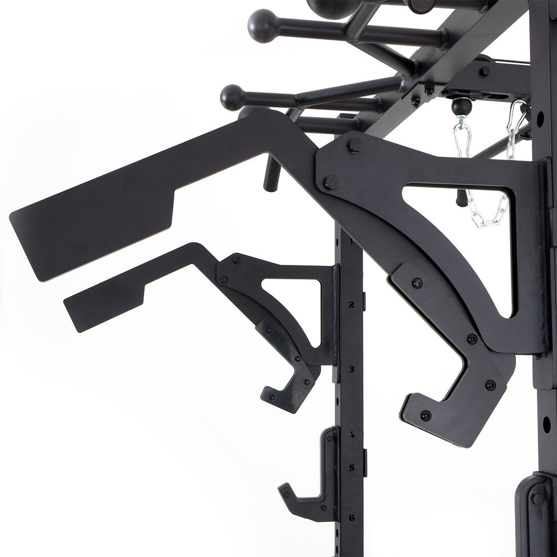 Half Power Rack with Cable Machine - Adjustable Home Gym Equipment for Strength Training, Lateral Pull Down & Rower Exercises - Perfect for Home Workouts and Small Spaces