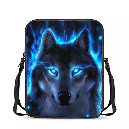 Neon Blue Wolf