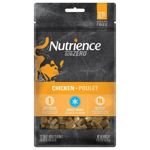 Nutrience SubZero Freeze Dried Chicken Cat Treats - High Protein Grain-Free Cat Snacks for Training & Rewards - Perfect for Indoor Cats & Picky Eaters