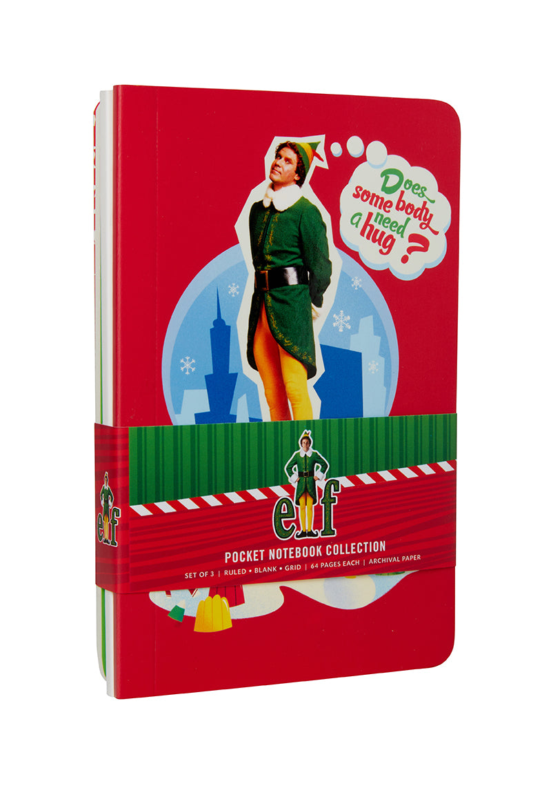 Elf Pocket Notebook Set of 3 - Mini Travel Journal, Cute Small Notebook for Writing, Sketching & Note Taking - Perfect for Students, Office & Daily Planner