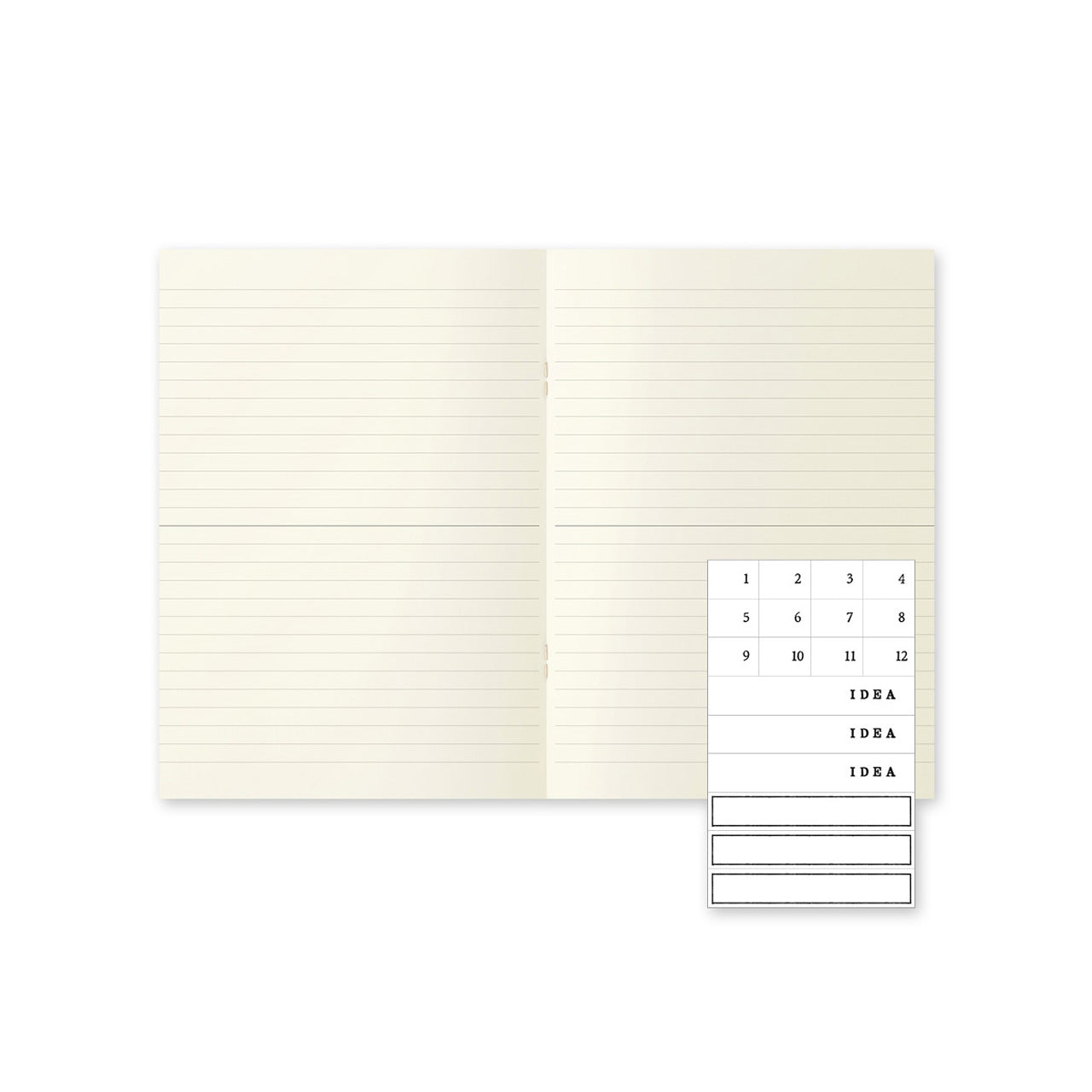 MD Notebook Light A5 - Slim & Portable Journal for Writing, Sketching, and Note Taking - Perfect for Students, Office, and Travel Use
