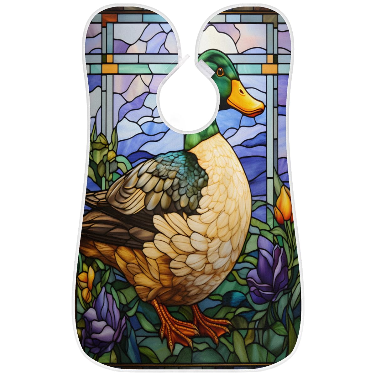 **Men's Duck Glass Window Beard Shaving Bib – Waterproof Hair Dye & Makeup Apron for Barbers & Stylists – Sink Hair Catcher & Beard Trimming Tool – Perfect for Home Grooming & Salon Use**