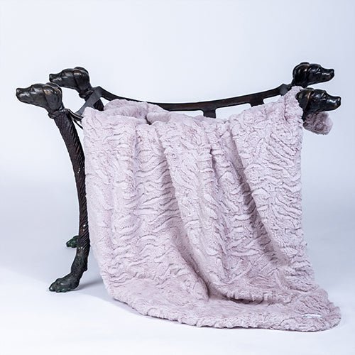 Cozy Pink Ice Cuddle Dog Blanket for Small & Medium Dogs - Soft Plush Pet Blanket for Beds, Sofas & Travel - Perfect for Winter Snuggles & Lounging