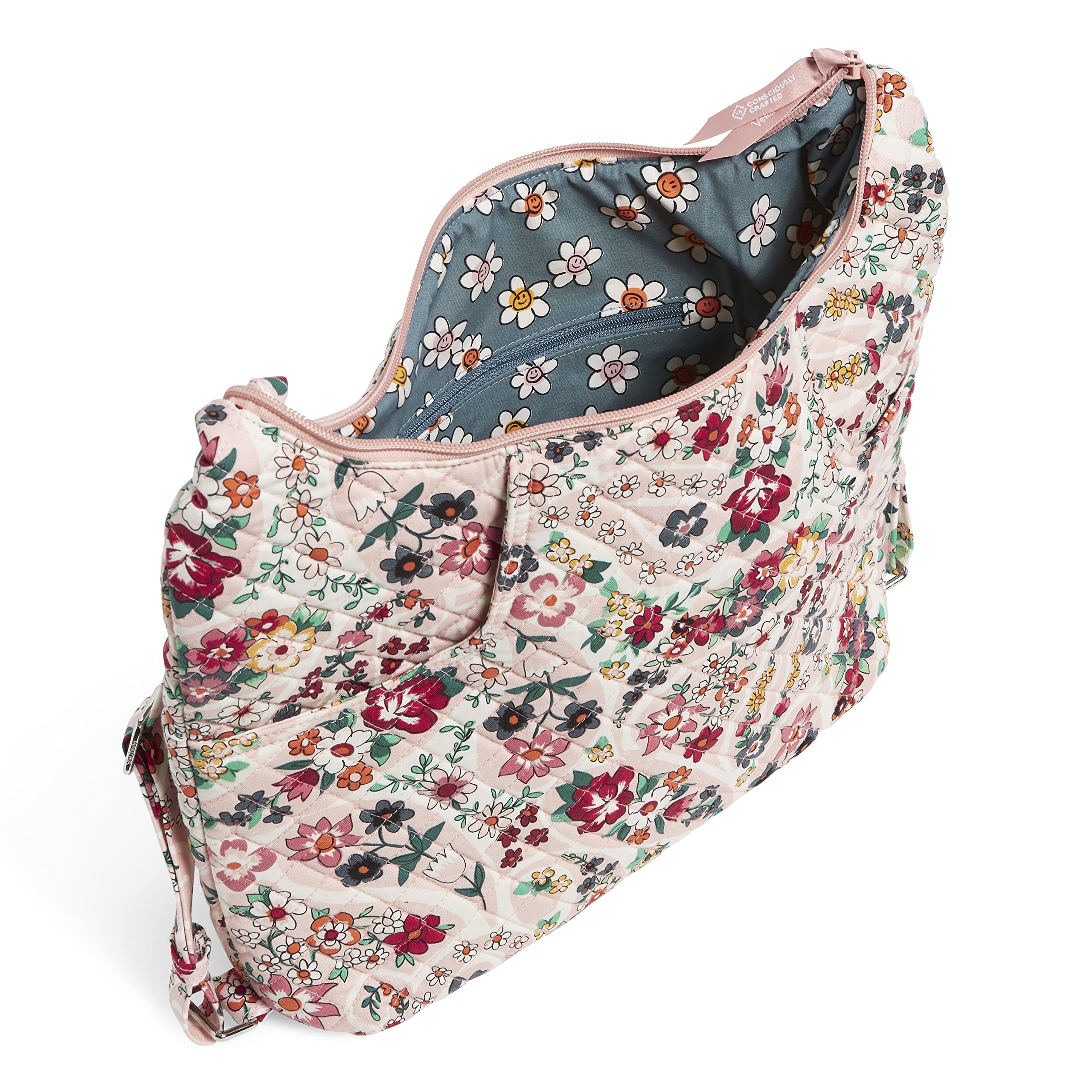 Vera Bradley Women's Cotton Convertible Backpack & Shoulder Bag - Lightweight Travel Tote for Work, School & Daily Commute