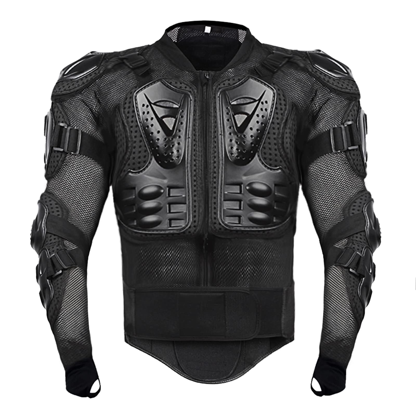 Motorcycle Armor Jacket - Spine & Chest Protection for Motocross & MTB Riding
