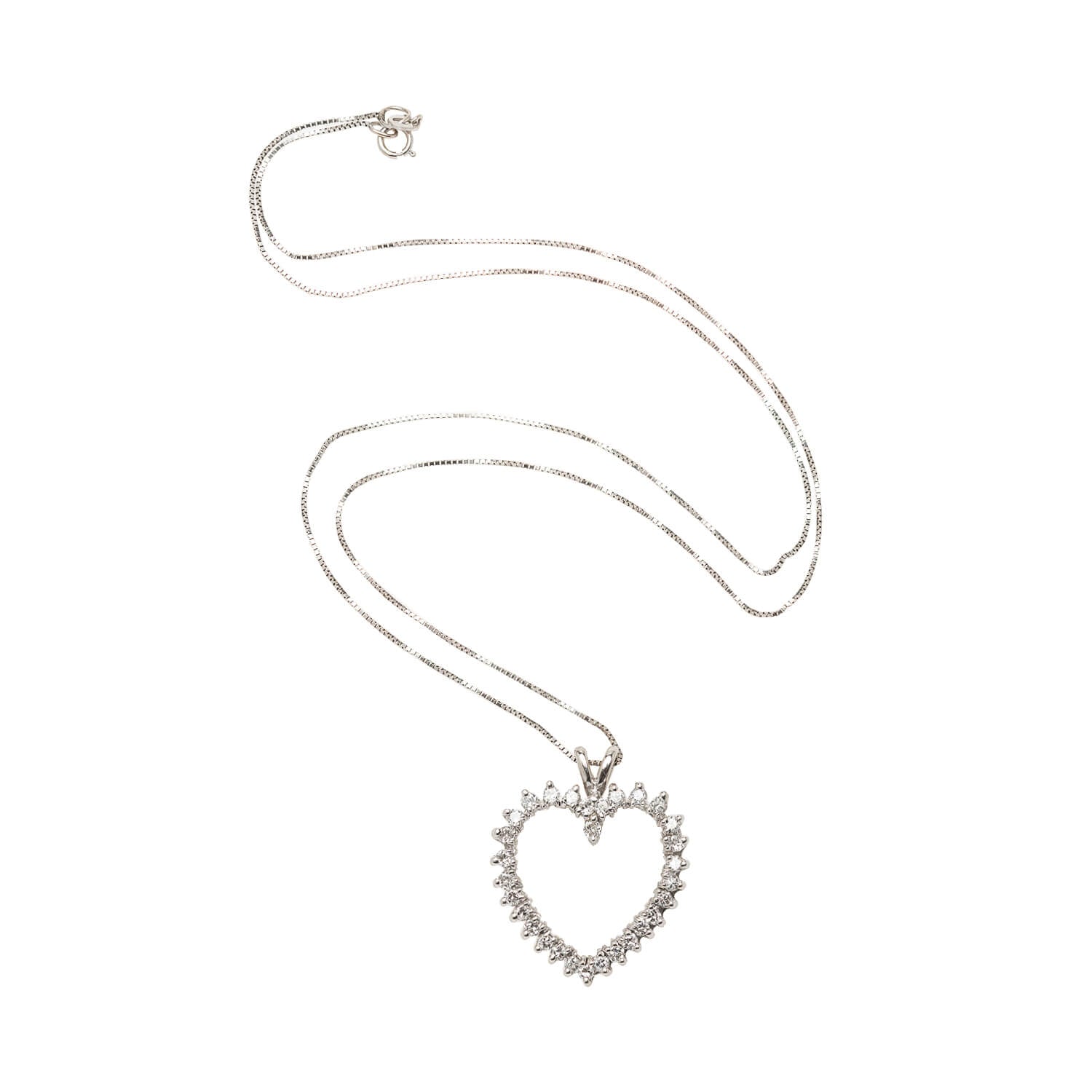14K Gold Diamond Heart Necklace for Women - 0.60ctw Genuine Diamond Pendant - Romantic Gift for Anniversary, Valentine's Day & Special Occasions - Perfect for Date Nights, Weddings & Everyday Elegance