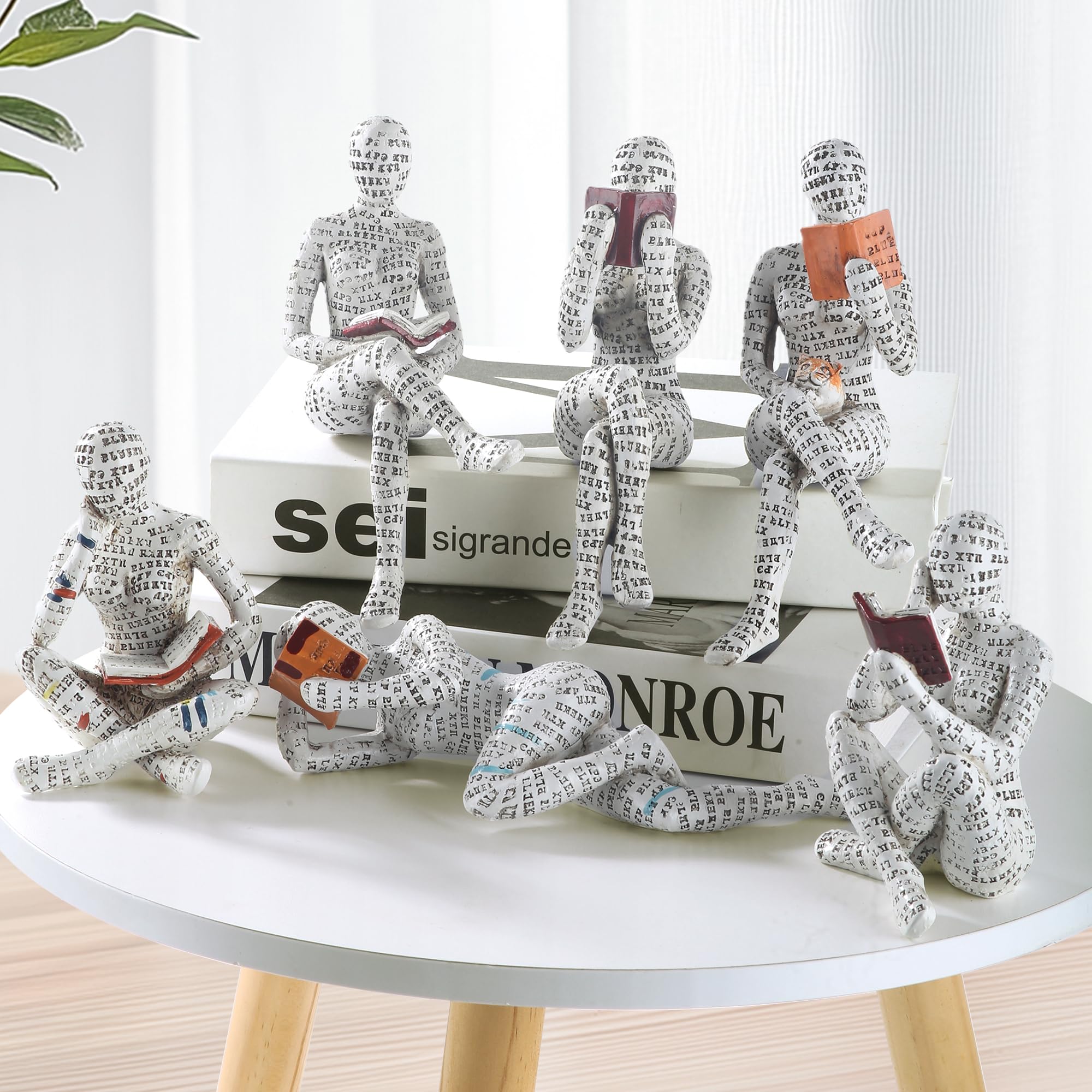 Modern Abstract Thinker Statue - Aesthetic Sculpture for Home & Office Decor | Shelf, Table & Desk Decoration | Perfect for Living Room, Bedroom & Workspace