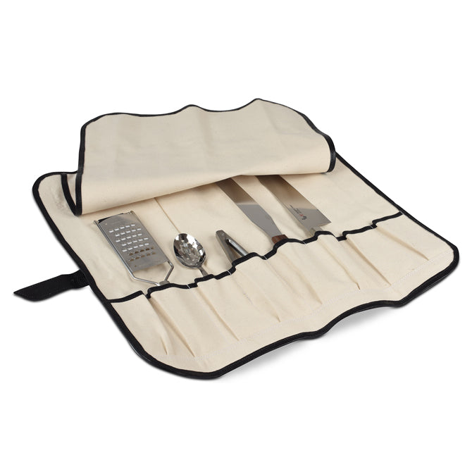 Premium Boldric Leather Knife Roll - 8 Pockets Professional Chef Knife Holder for Culinary Tools - Perfect for Chefs, Butchers & Cooking Enthusiasts (Home Kitchen, Restaurant & Outdoor Use)