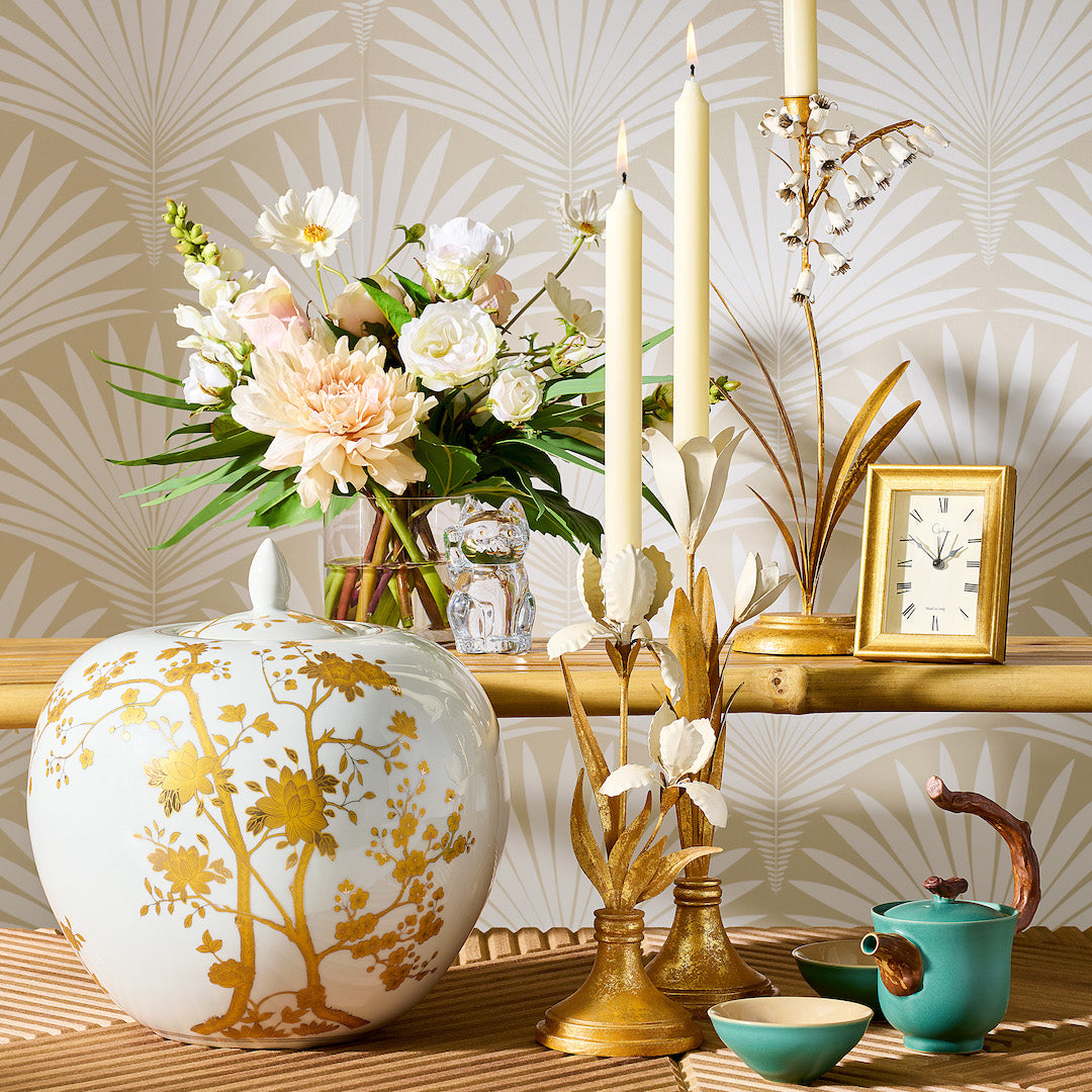 Premium Twig 3-Piece Ceramic Tea Set - Elegant Floral Design for Afternoon Tea, Gifts & Home Decor | Perfect for English Tea Parties, Bridal Showers & Cozy Gatherings