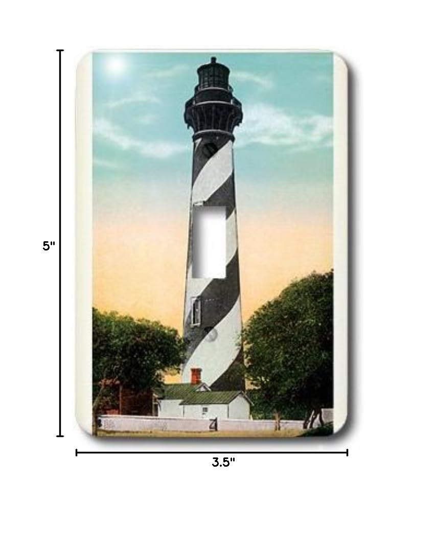 3D Rose Anastasia Light House St Augustine Florida Light Switch Cover - Decorative Wall Plate for Home, Bedroom, Bathroom & Office Decor