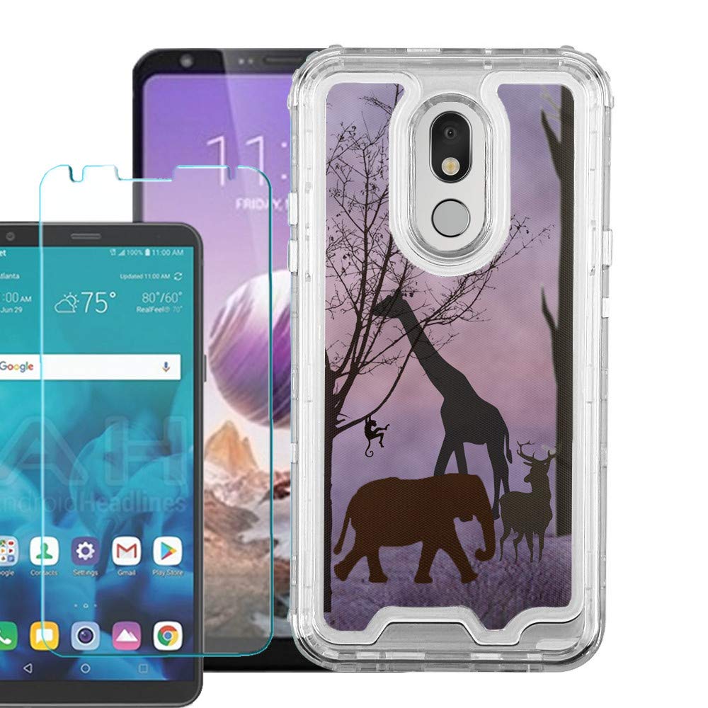 LG Stylo 5 Case - 3-Layer Hybrid Protective Cover with Screen Protector | Shockproof for Outdoor Use