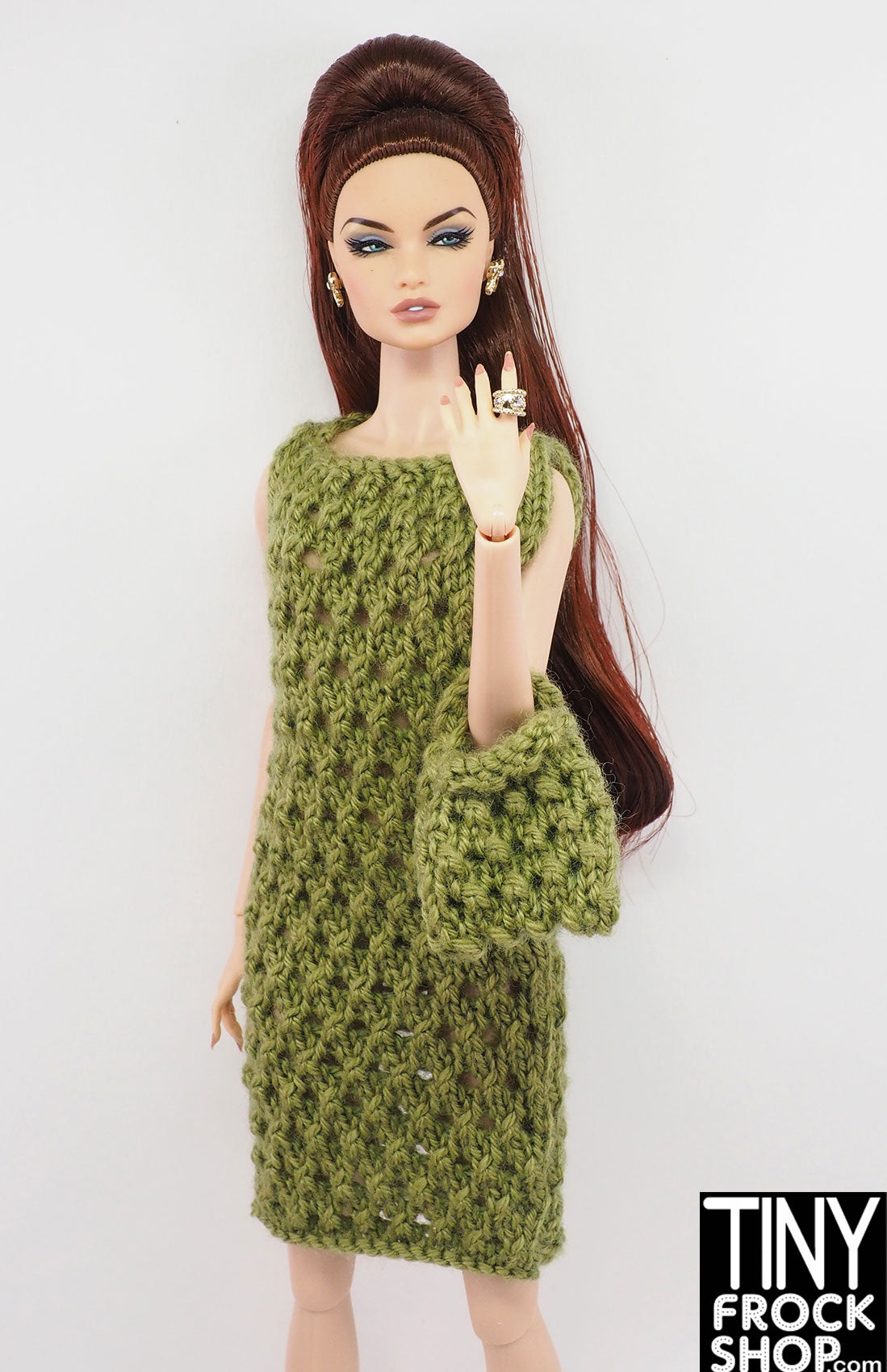 12 Fashion Doll Alex Dress with Bag by Knits4Dolls - Multiple Colors | Perfect for Doll Collectors, Birthday Gifts & Playtime Accessories