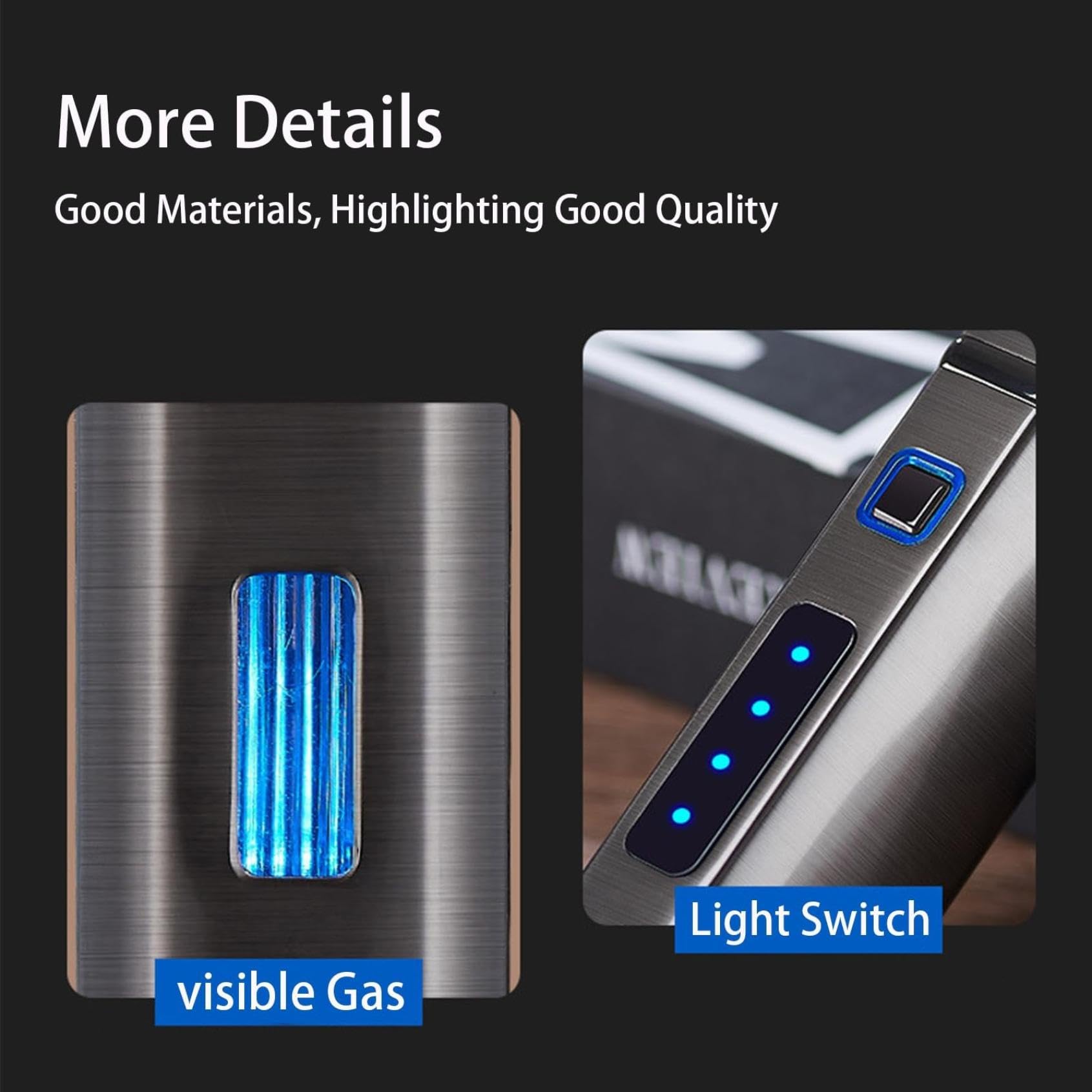 Rechargeable Windproof Blue Flame Electric Lighter - USB Camping Lighter for Outdoor Hiking, Survival Gear & Birthday Gifts (Men/Women/Youth) | Perfect for Campfires, BBQs, Candles & Emergency Use